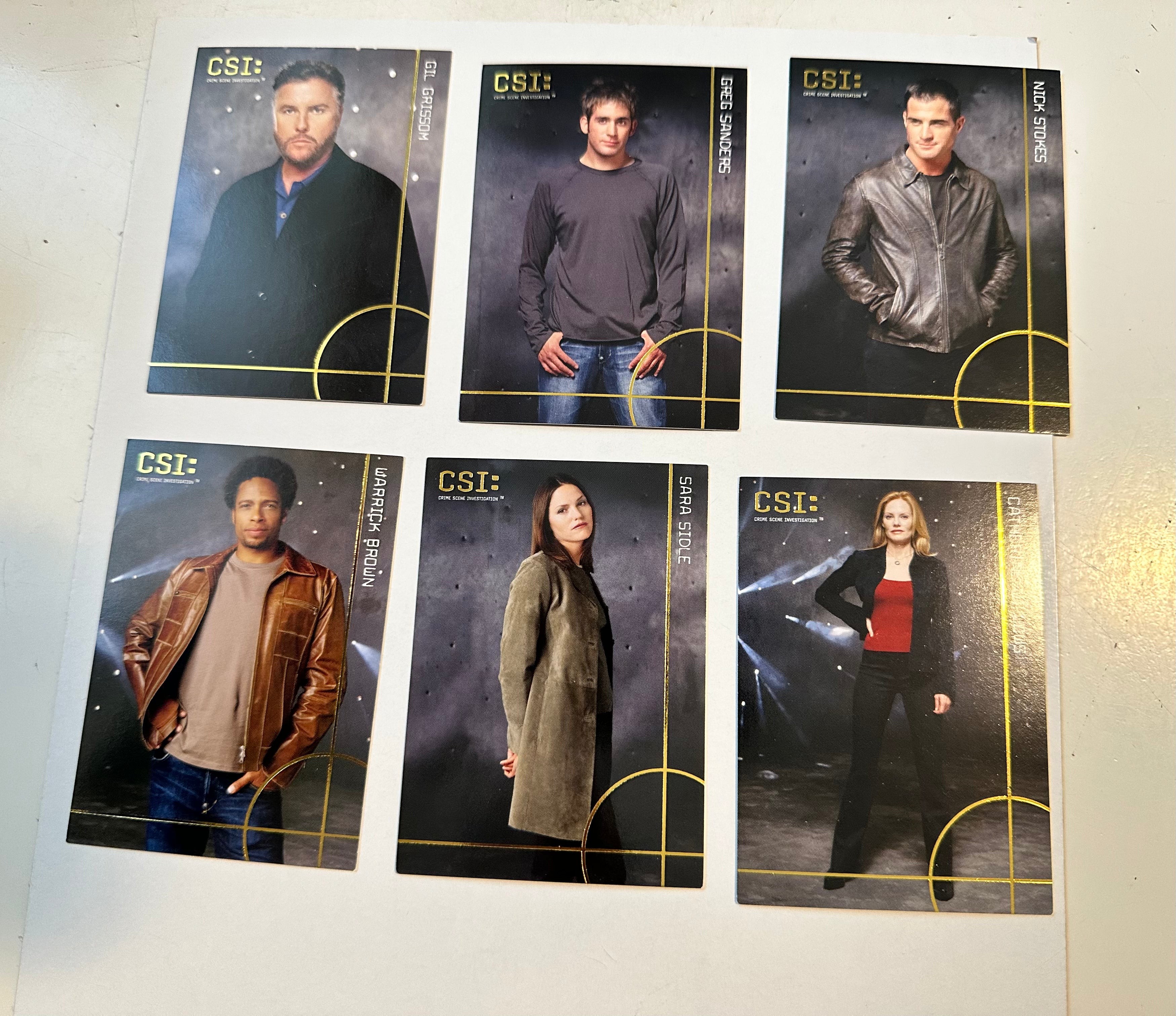 CSI Las Vegas TV Show Rare Insert Cards Collection - Limited Edition Trading Cards for Fans & Collectors - Perfect for Display, Gifts, and Memorabilia