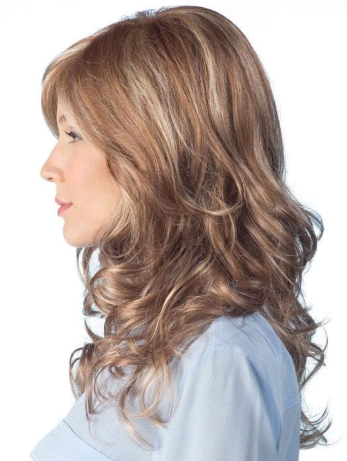 Amore Brittany Wig Bundle - 5 Piece Set with Dark Chocolate Synthetic Hair, Wig Cap, Wide Tooth Comb, Travel Size Shampoo & Styling Guide Book | Perfect for Cosplay, Costume Parties & Everyday Wear