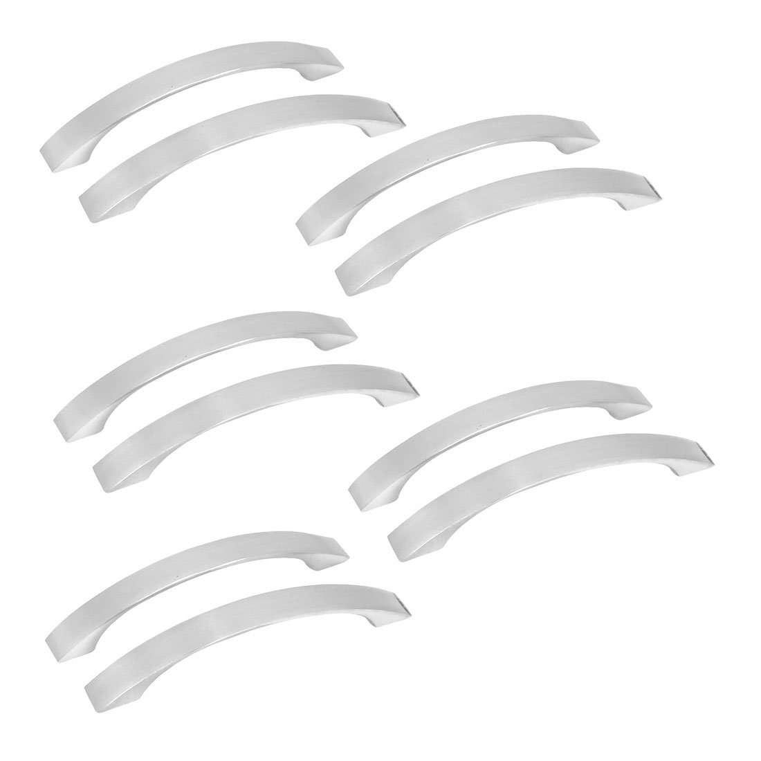 Stainless Steel Cabinet Door Pull Handles - 125mm Long Arch Knobs (10 Pack) for Kitchen Cabinets, Drawers & Furniture Hardware - Durable & Modern Design