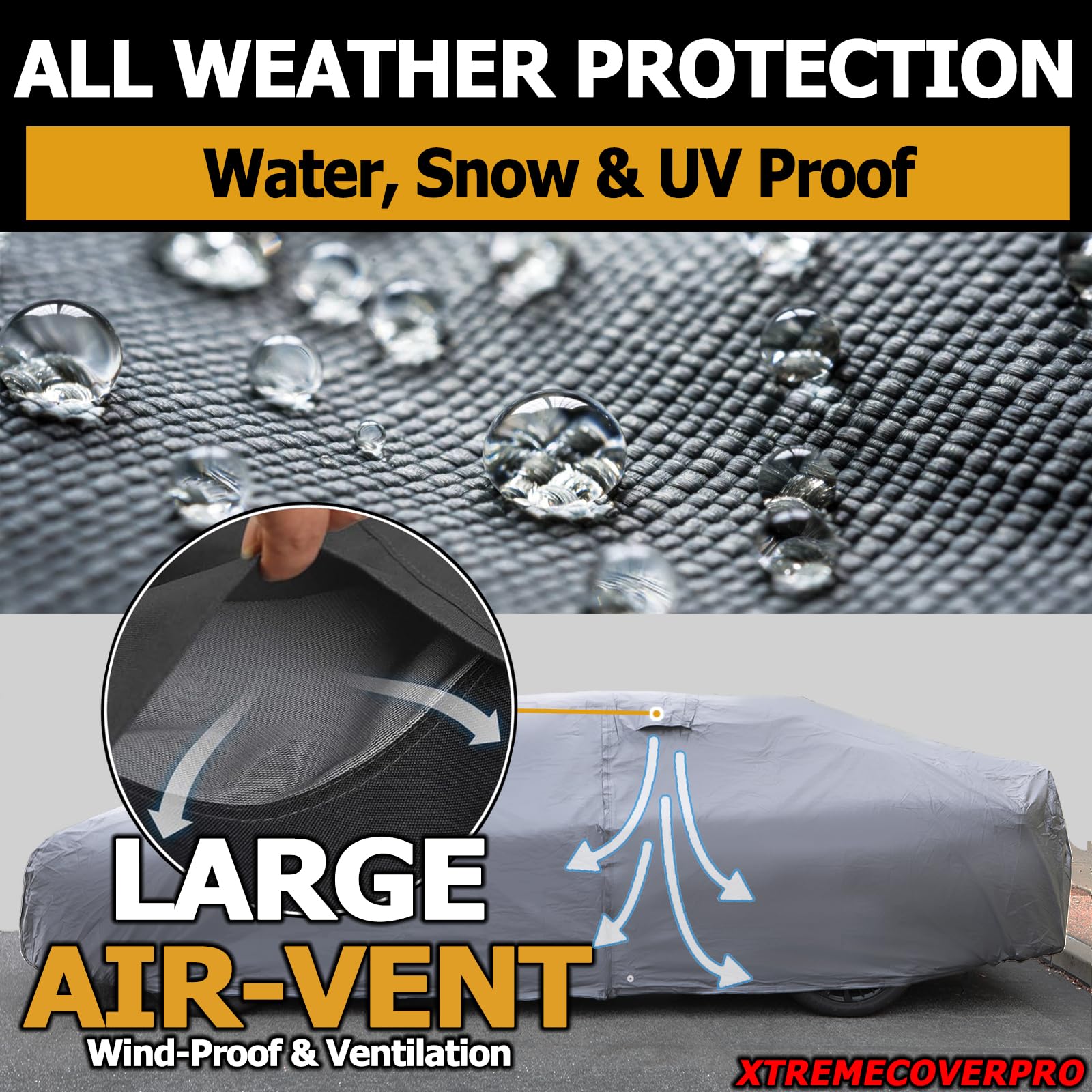 2020-2025 Toyota GR Supra Car Cover - XTREMECOVERPRO Diamond Series Waterproof Outdoor Car Cover (Grey) - All Weather Protection for Rain, Snow, UV Rays - Perfect for Garage, Driveway & Long-Term Storage
