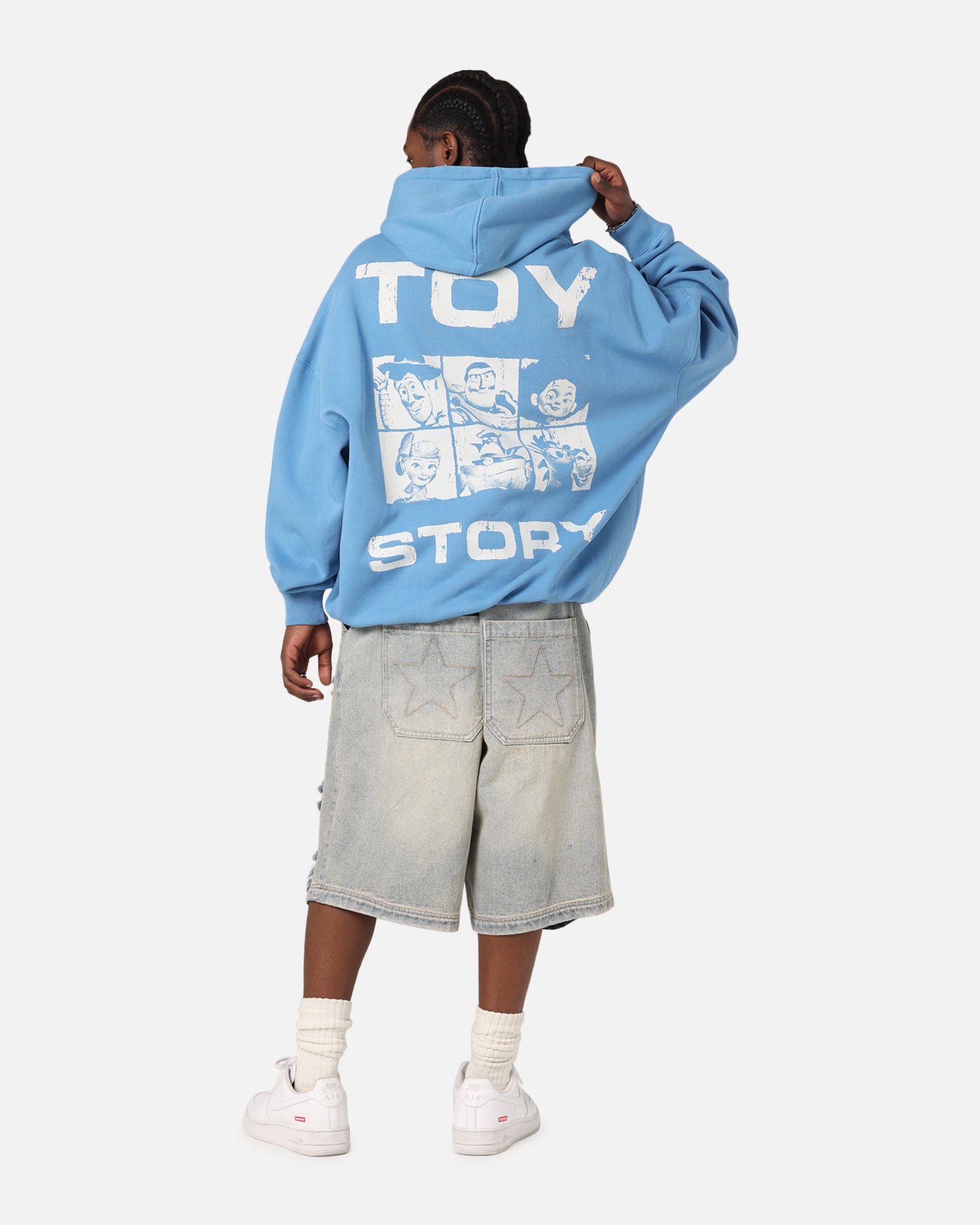 Disney Pixar Toy Story Premium Hoodie - Washed Blue - Official Licensed Merchandise - Perfect for Cosplay, Gifts & Casual Wear