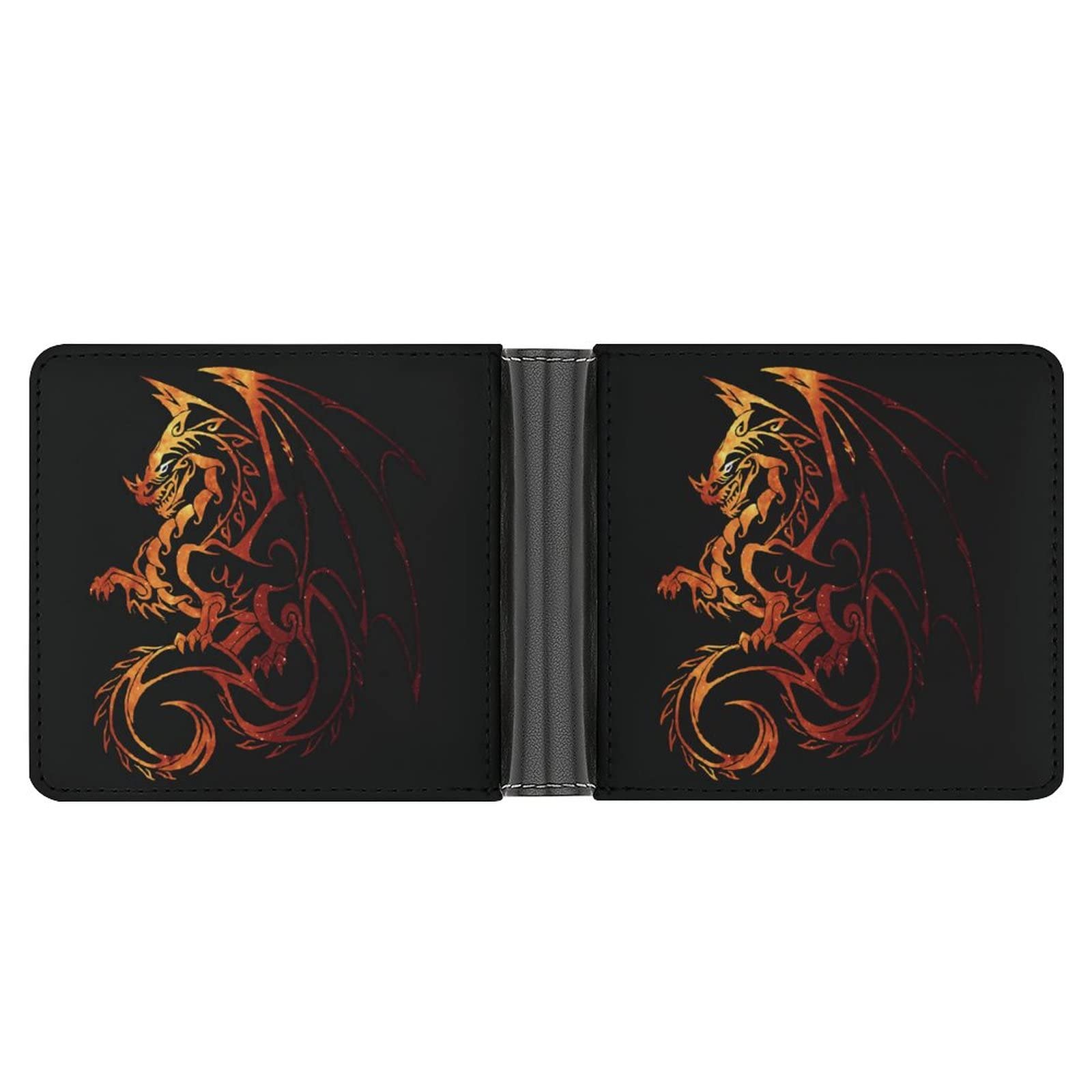 Dungeons and Dragons PU Leather Bifold Wallet - Foldable Soft Credit Card Holder for Men & Women - Perfect for Gaming Conventions, Cosplay & Everyday Use
