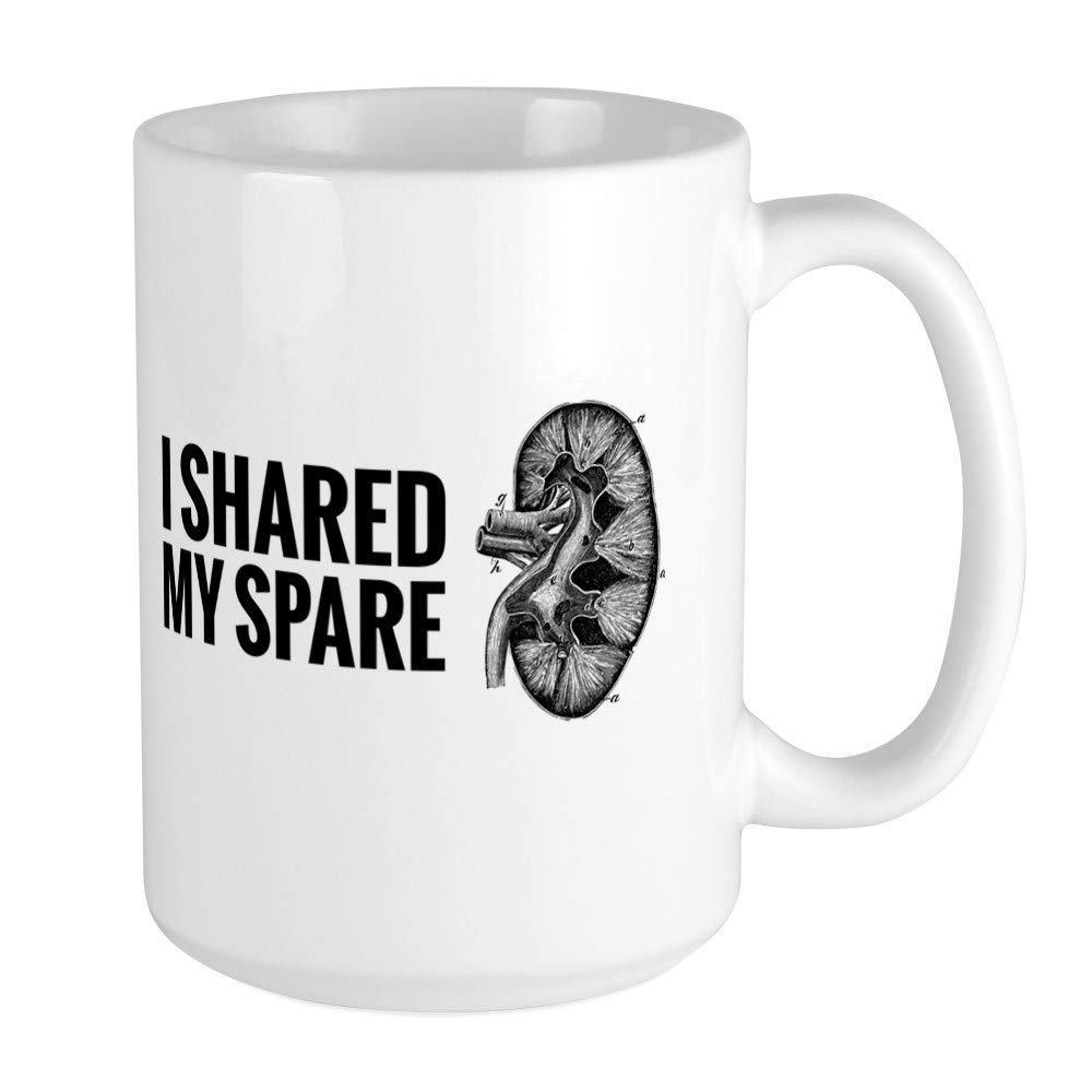Kidney Donor Ceramic Coffee Mug 15 oz - Gift for Organ Donors, Transplant Survivors - Perfect for Tea, Coffee & Hot Drinks at Home or Office