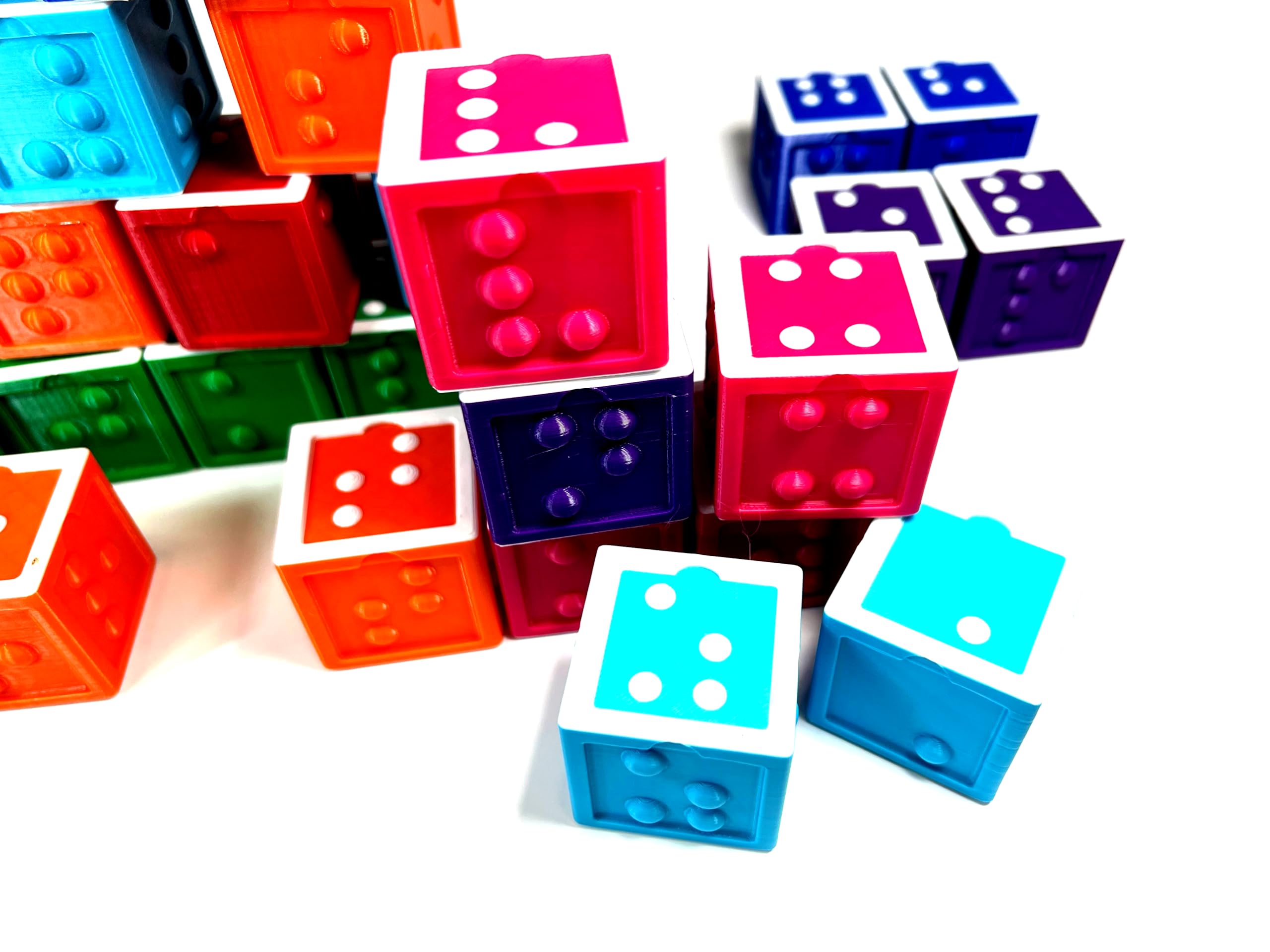 Braille Alphabet and Number Learning Blocks - Educational Toy for Kids with Spanish Text - Perfect for Early Childhood Development & Tactile Learning Activities