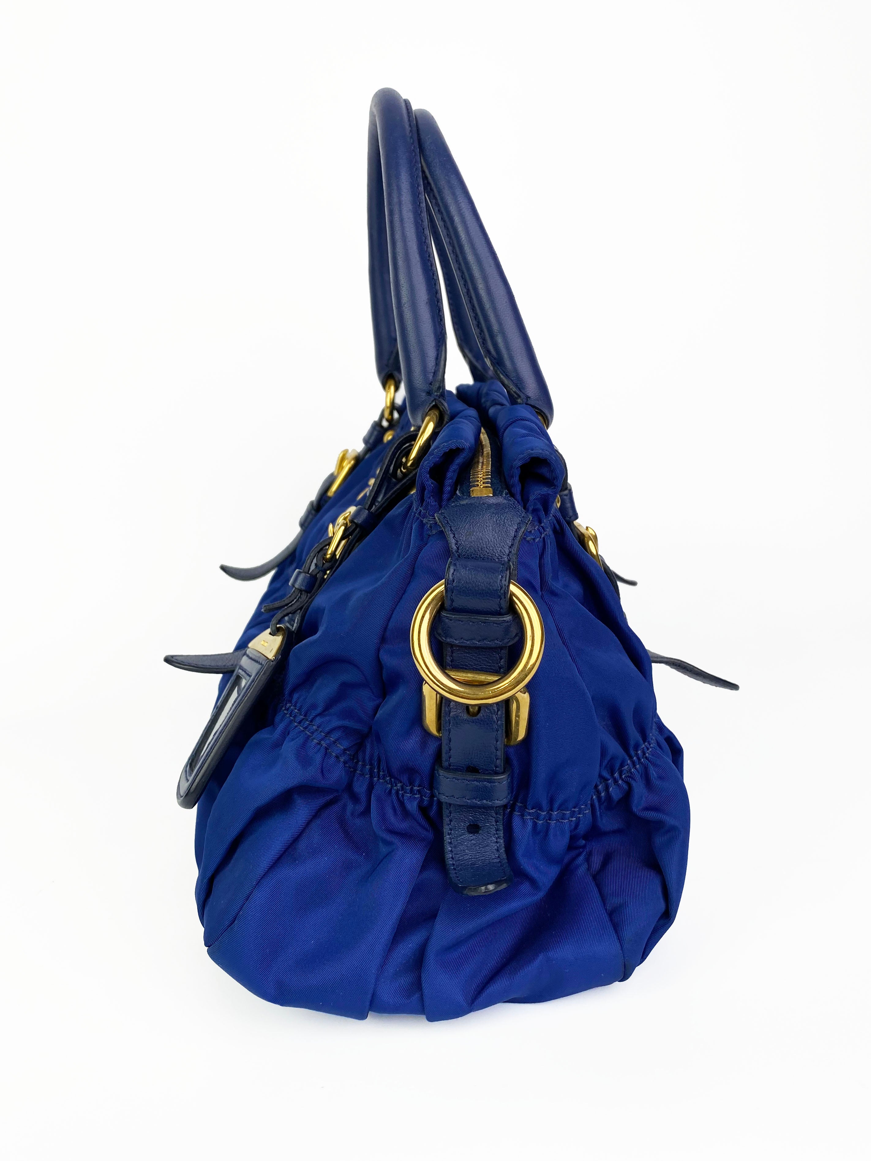 Prada Blue Nylon Tessuto Gaufre Bag - Luxury Designer Handbag for Women | Perfect for Work, Travel & Everyday Use