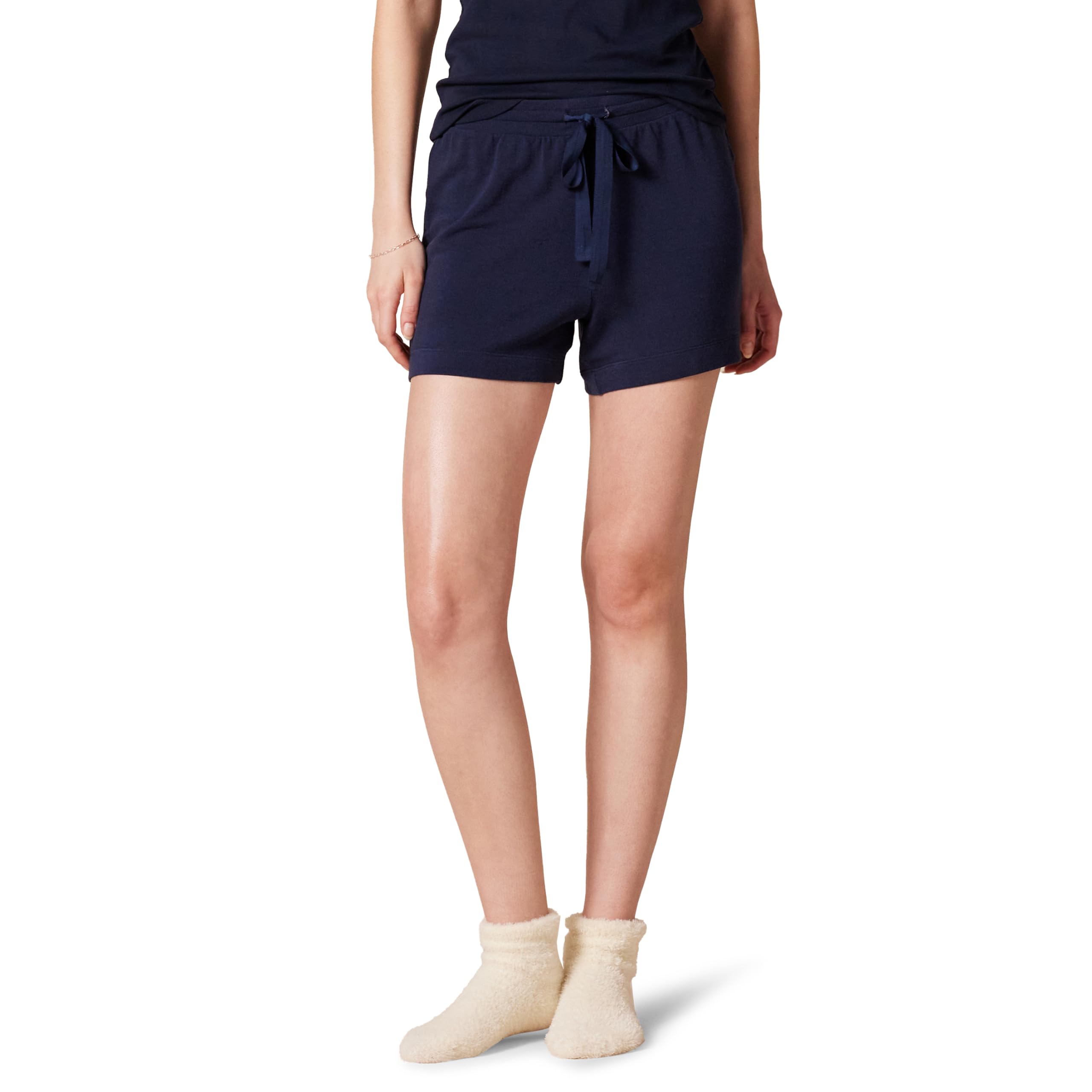 Amazon Essentials Women's Lightweight Lounge Terry Pajama Shorts - Soft & Breathable Sleepwear for Summer Nights - Perfect for Lounging, Sleeping & Relaxing at Home