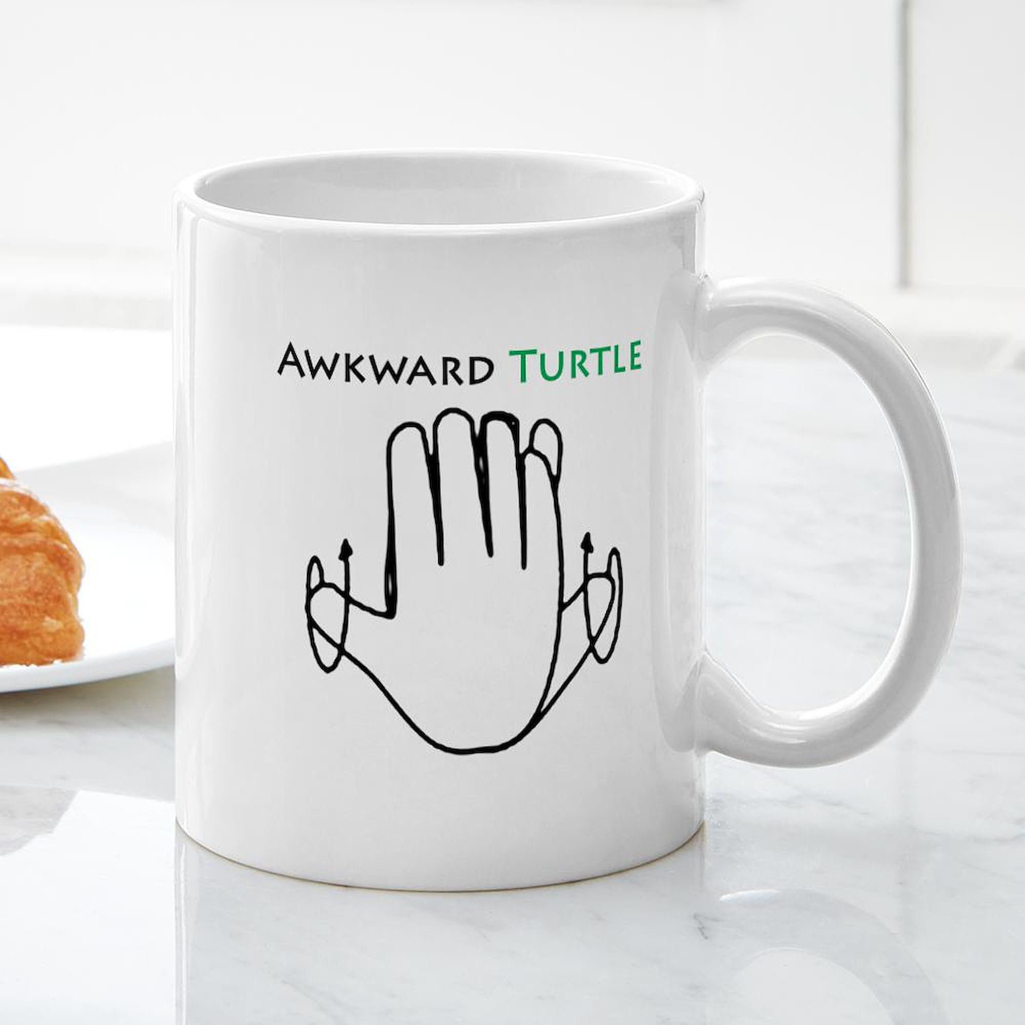 Awkward Turtle Ceramic Coffee Mug 11 oz (325 ml) - Funny Novelty Gift for Office, Home & College Use | Perfect for Tea, Hot Chocolate & Coffee Lovers