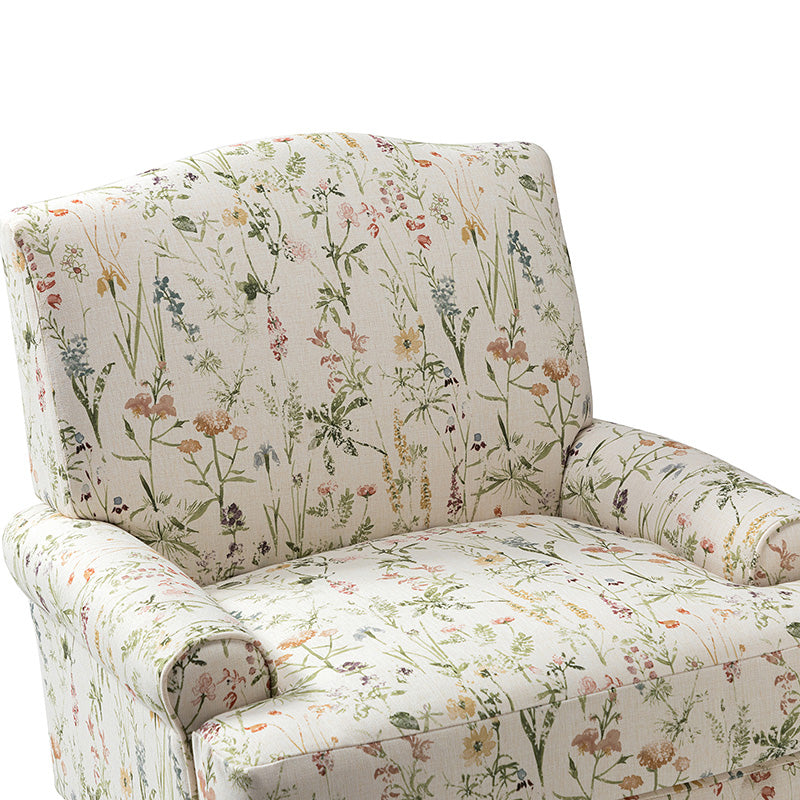 Dominik Armchair - Modern Accent Chair for Living Room, Bedroom & Office - Stylish Upholstered Lounge Chair with Wooden Legs - Perfect for Relaxing, Reading & Decor