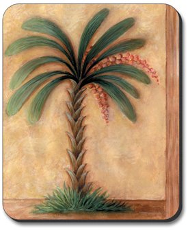 Art Plates Palm Brand Mouse Pad - Non-Slip Ergonomic Desk Mat for Office & Gaming - Perfect for Computers, Laptops & Workspaces
