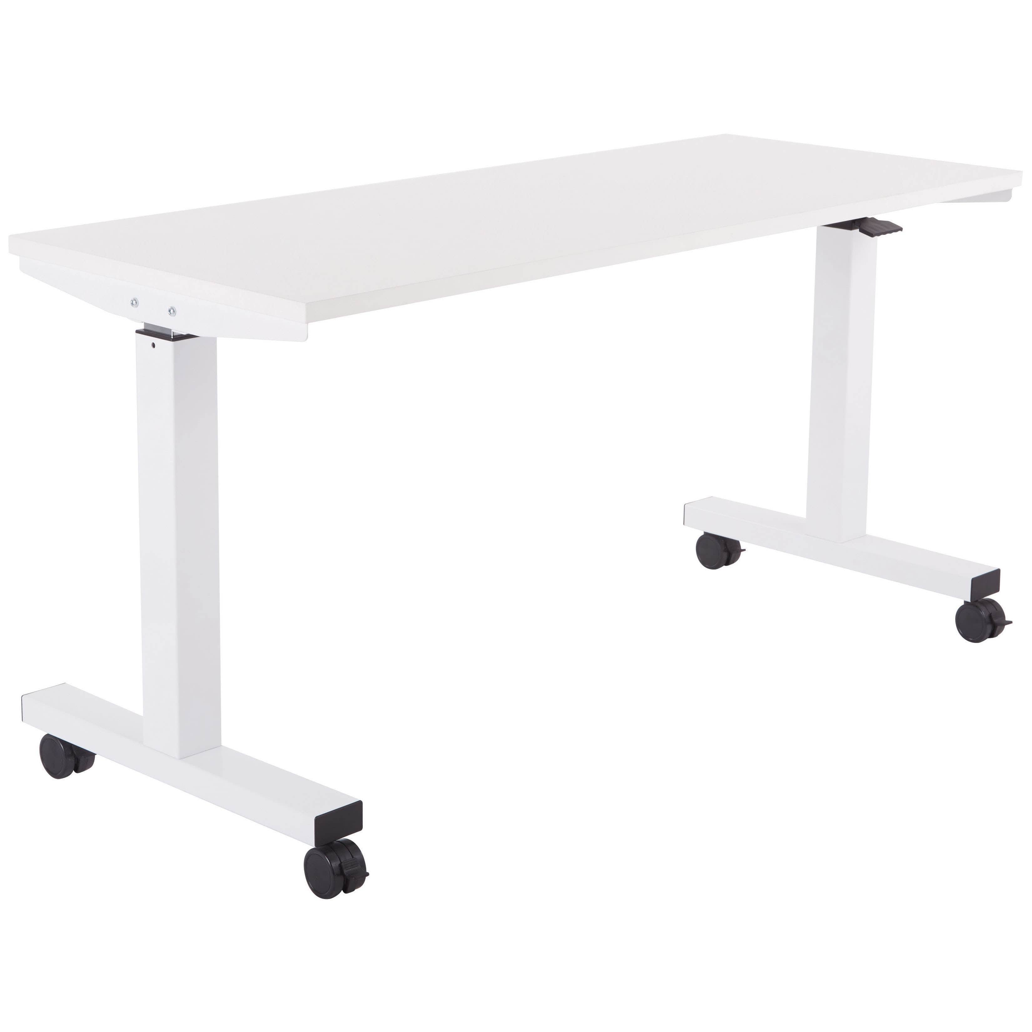 Office Star 5 ft. Wide Pneumatic Height Adjustable Desk [HAT60251] - Ergonomic Standing Desk for Home Office, Study & Workspace