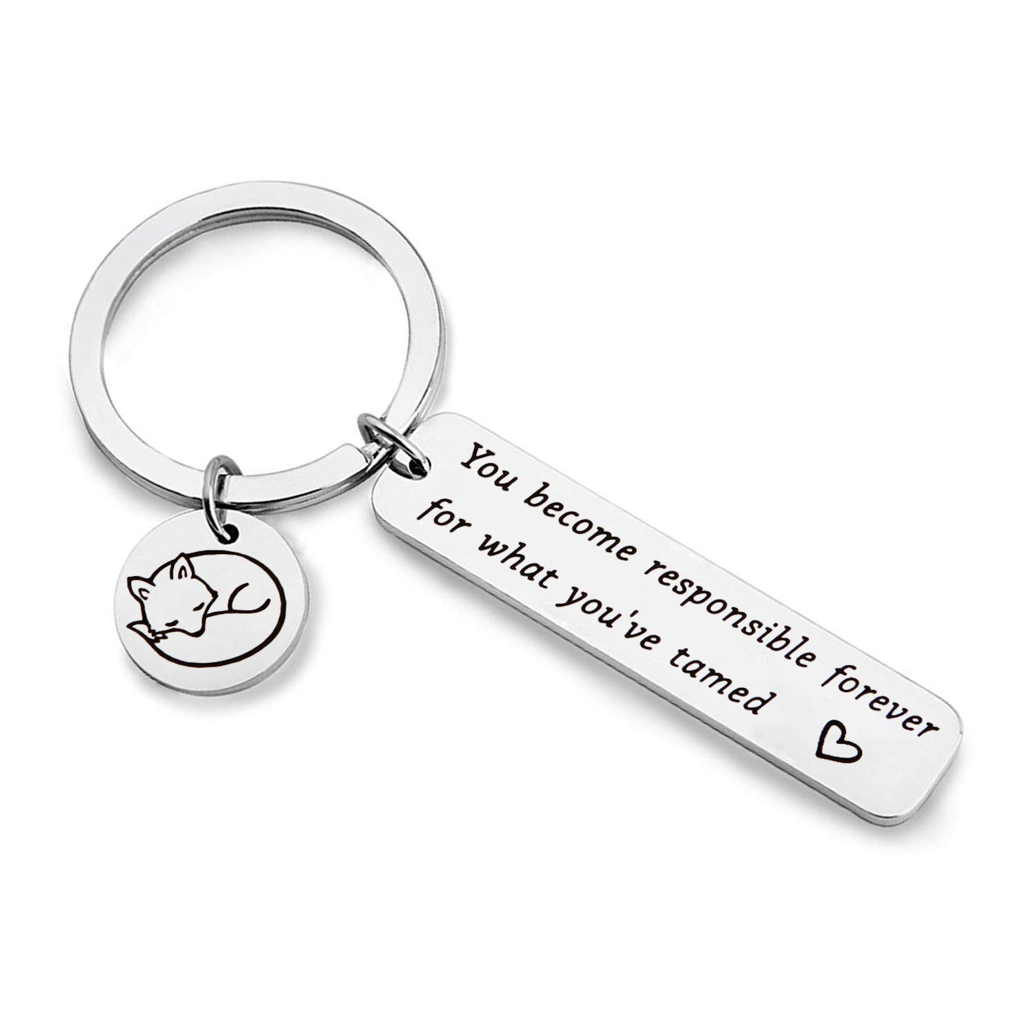 Fox Keychain Jewelry Inspired by 'The Little Prince' - Perfect Book Lover Gift for Friends & Couples - Great for Everyday Carry, Backpacks, and Keychains