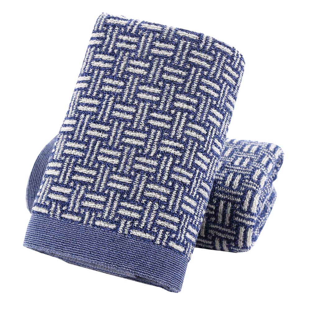 Premium Pidada Hand Towels Set of 2 - 100% Cotton Soft Absorbent Bath Towels, 13.4 x 29 Inch Blue Checkered Pattern - Perfect for Bathroom, Kitchen & Guest Room Essentials