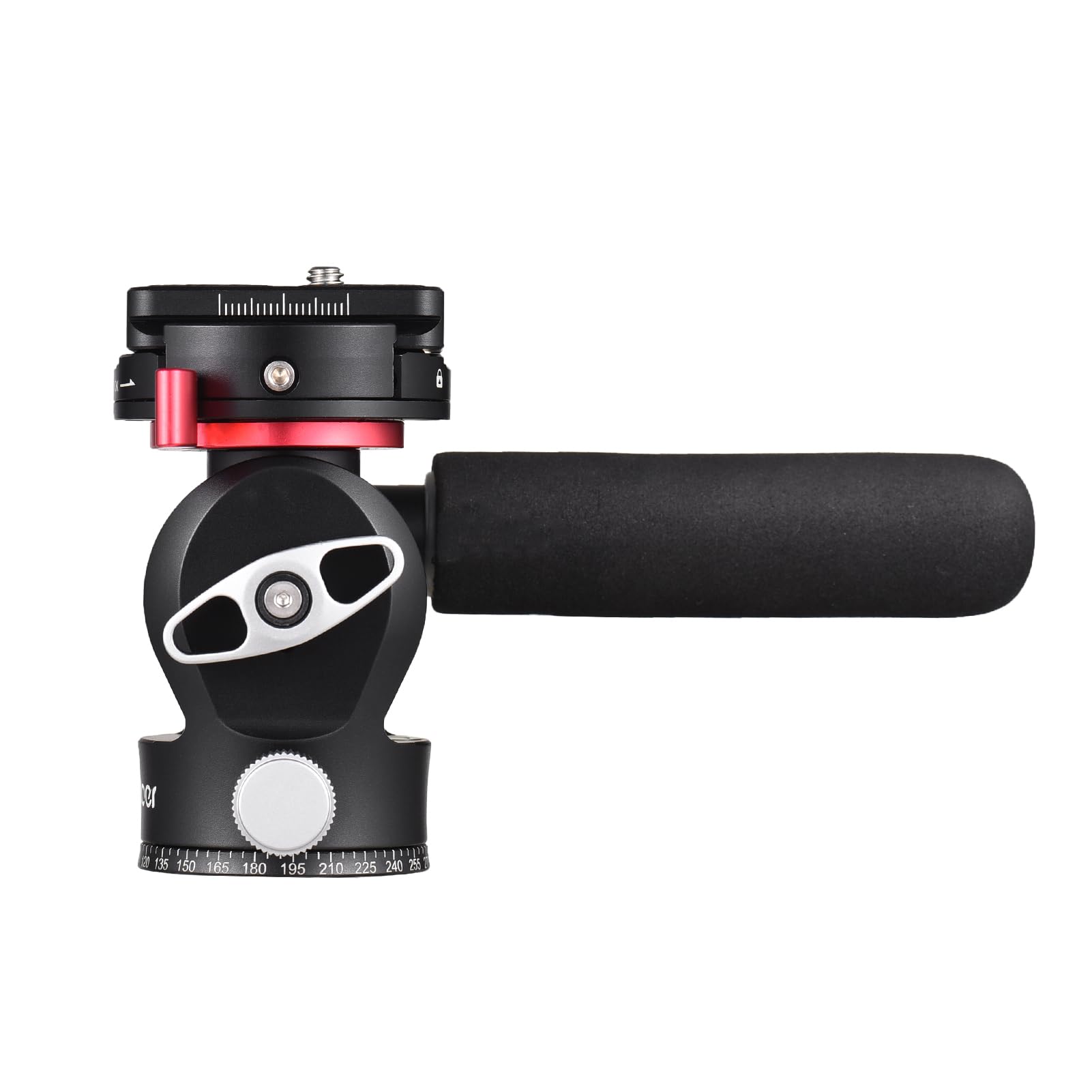 Andoer Professional Aluminum Alloy Fluid Video Tripod Head with Quick Release Plate - Smooth Pan & Tilt Motion for DSLR Cameras, Camcorders, Telescopes (10kg/22lbs Load Capacity) - Perfect for Vlogging, Live Streaming, and Outdoor Photography