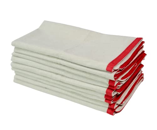Beige With Red Border
