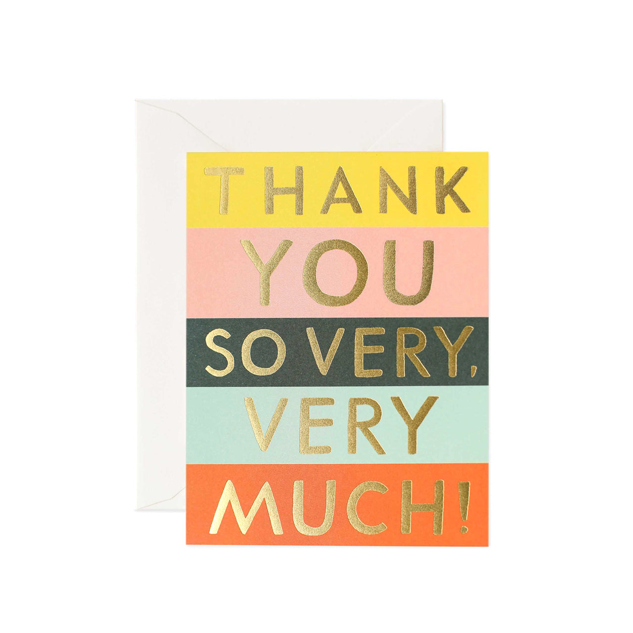 Color Block Thank You Cards - Bulk Pack of 50 Blank Note Cards with Envelopes for Business, Wedding, Baby Shower & Holiday Greetings - Perfect for Thank You Notes, Invitations & Appreciation Gifts