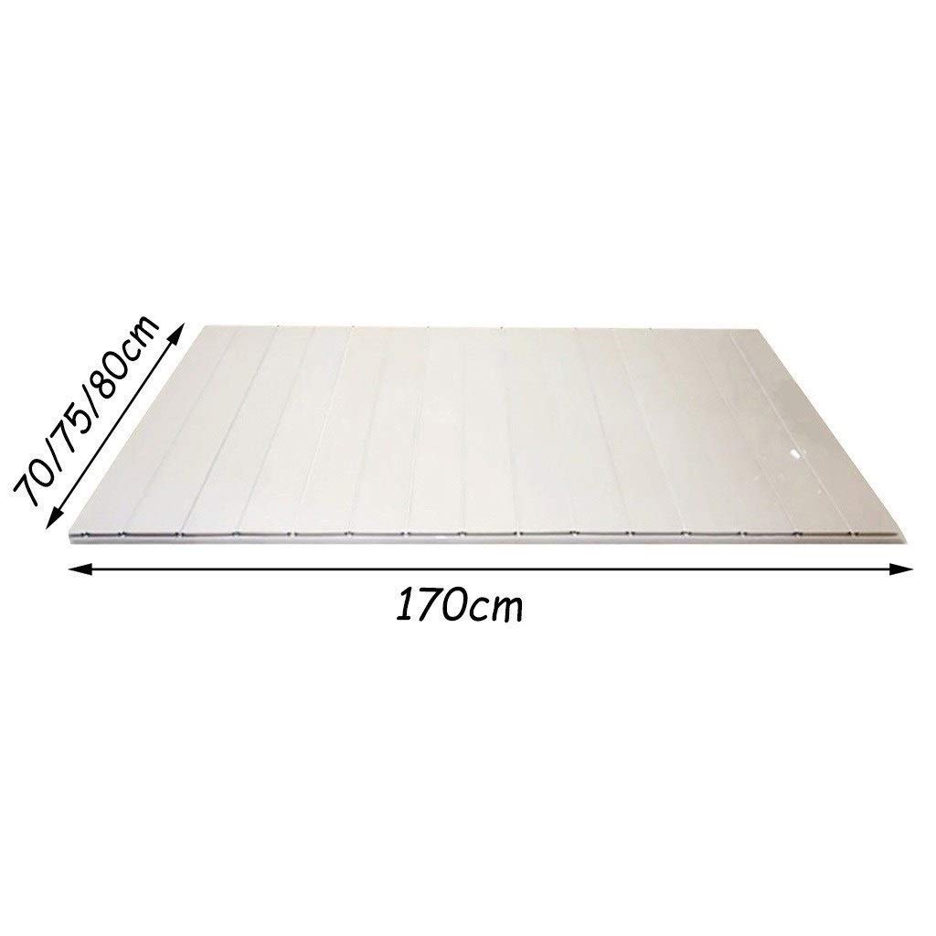 White PVC Bathtub Tray Cover - Foldable Dustproof Bath Lid & Insulation Board (70×170×0.6cm) for Relaxing Bath Time, Spa Days & Home Bathroom Organization
