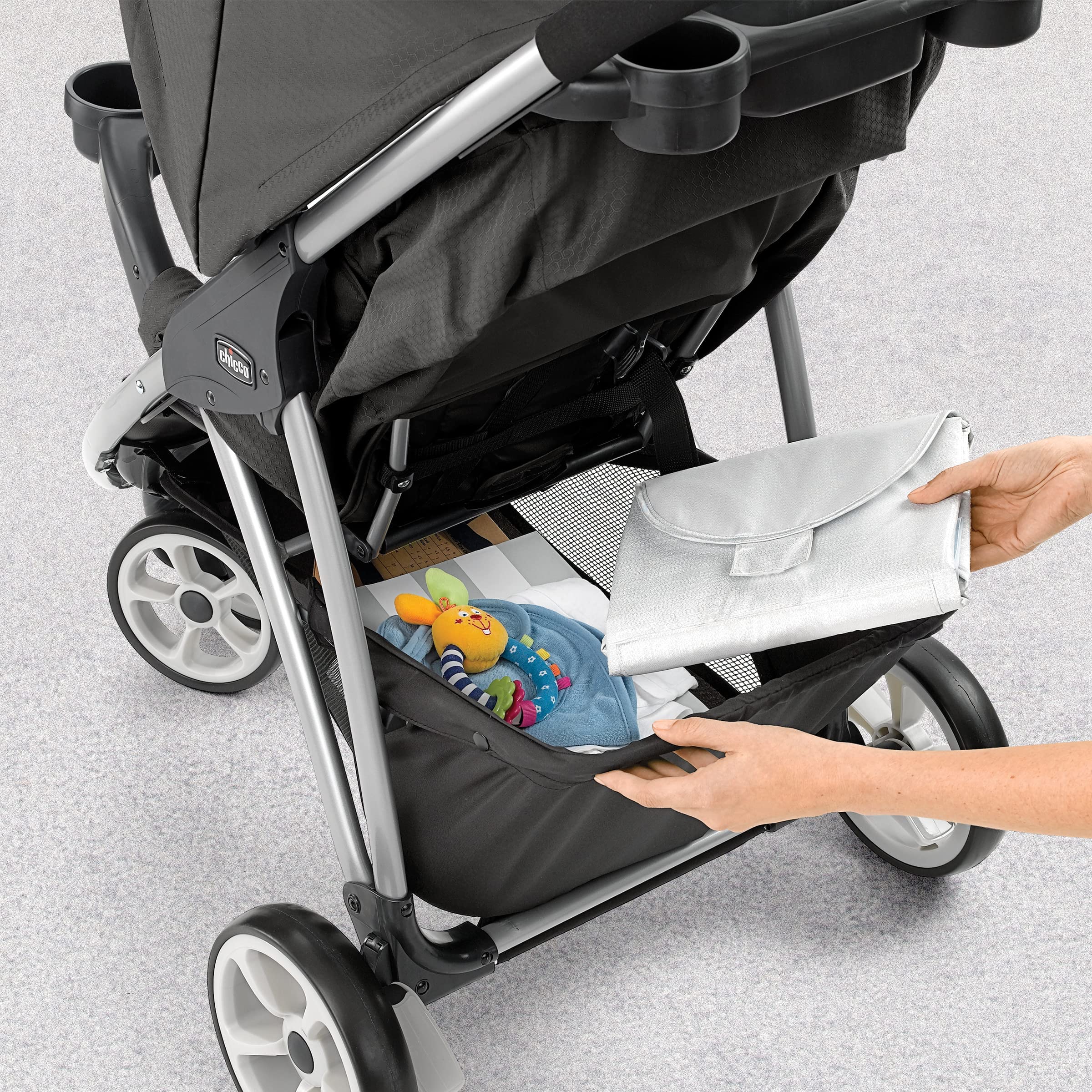 Viaro Quick-Fold Travel System with Infant Car Seat & Base - Lightweight Stroller & Car Seat Combo for Newborns | Black/Black | Perfect for Air Travel, Road Trips & Daily Use