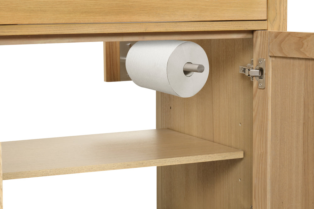 24 Inch Single Bathroom Vanity in Desert Oak - Modern London Style Vanity with Sink for Small Bathrooms & Powder Rooms