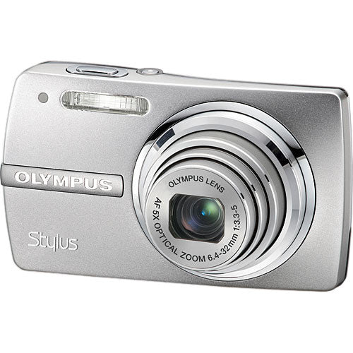 Olympus Stylus 820 Digital Camera 12MP - Silver Compact Camera for Travel & Everyday Photography | Waterproof & Shockproof Point-and-Shoot