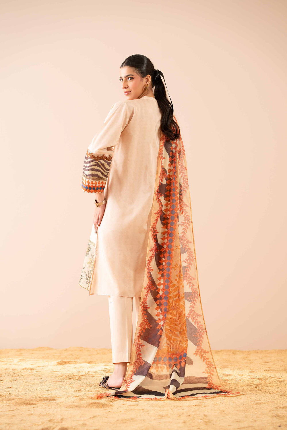 Premium Cambric Beige Stitched Suit for Men - Nishat Collection | Formal Office Wear & Wedding Attire