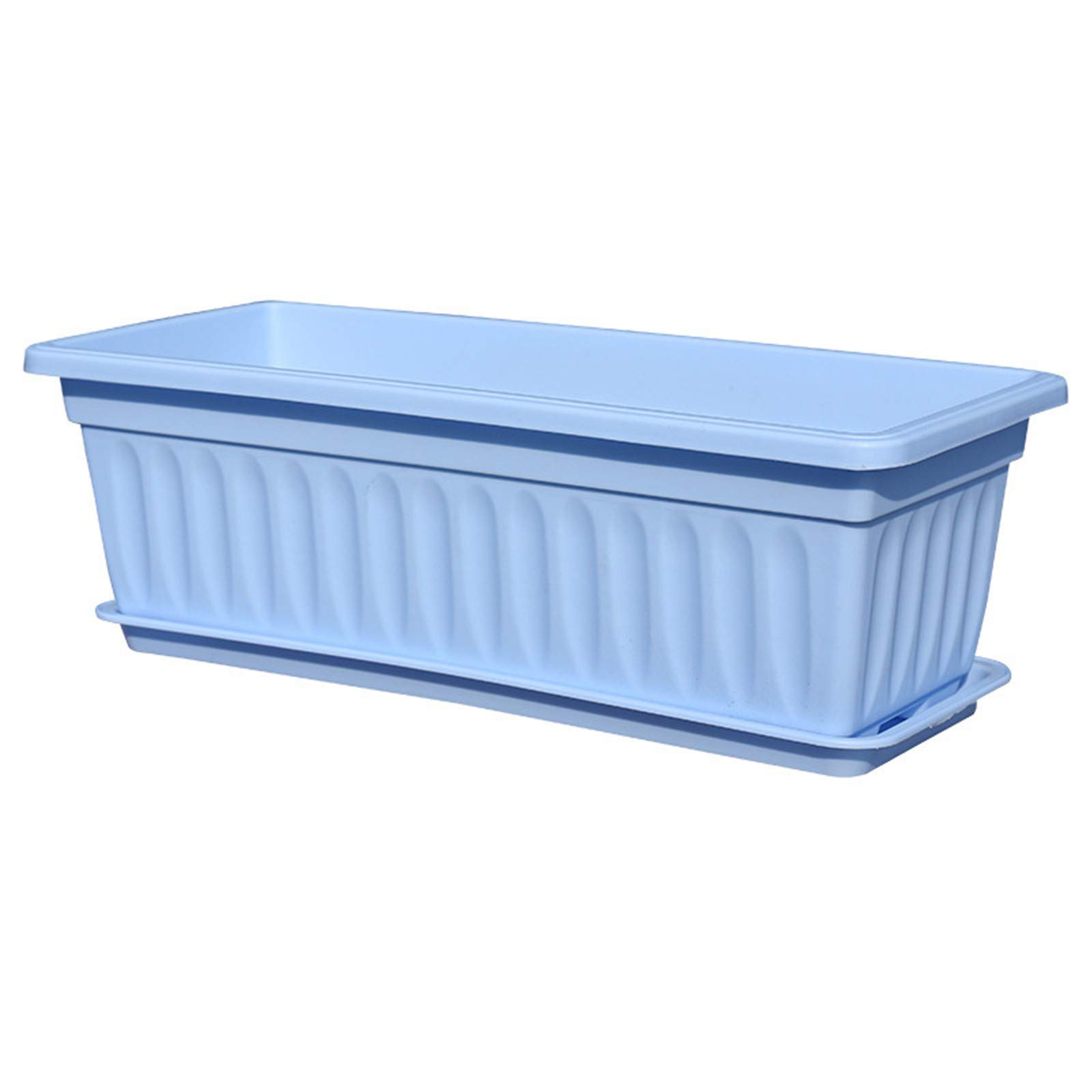 Xiaobai Flower Window Box - Durable PP Resin Rectangular Planter for Vegetables, Herbs & Flowers - Ideal for Balcony, Windowsill & Indoor Gardening - Perfect Container Garden Solution