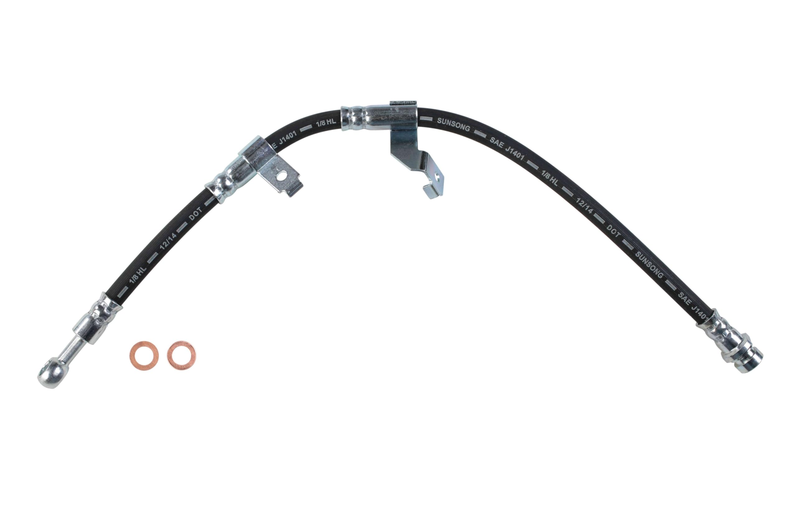 Sunsong 2202683 Brake Hydraulic Hose - High Performance Replacement for Smooth Braking | Perfect for Trucks, SUVs, and Off-Road Vehicles