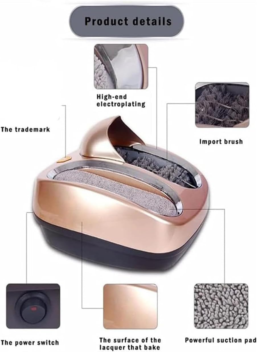80W Automatic Induction Shoe Polisher Machine - Electric Shoe Cleaner for Hotels, Sales Centers & Entrances | Replaces Shoe Covers | Perfect for High-Traffic Commercial Spaces & Public Areas