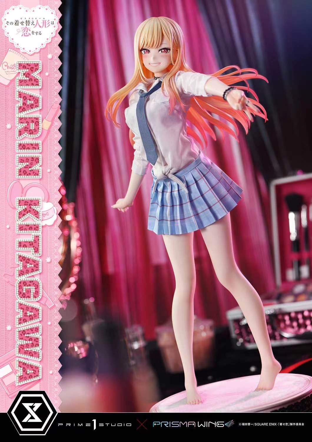 Prime 1 Studio x Prisma Wing Licensed Kitagawa Marin Anime Figure - My Dress-Up Darling Official Collectible Statue for Anime Fans & Home Decor
