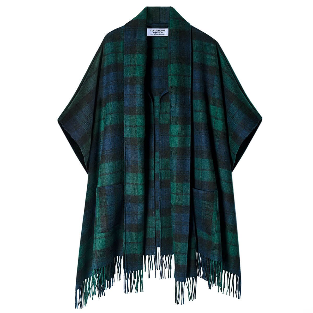 Robyn Black Watch Modern Tartan Lambswool Jacket for Women - Stylish Winter Coat with Classic Plaid Pattern - Perfect for Office, Dating & Holiday Outfits