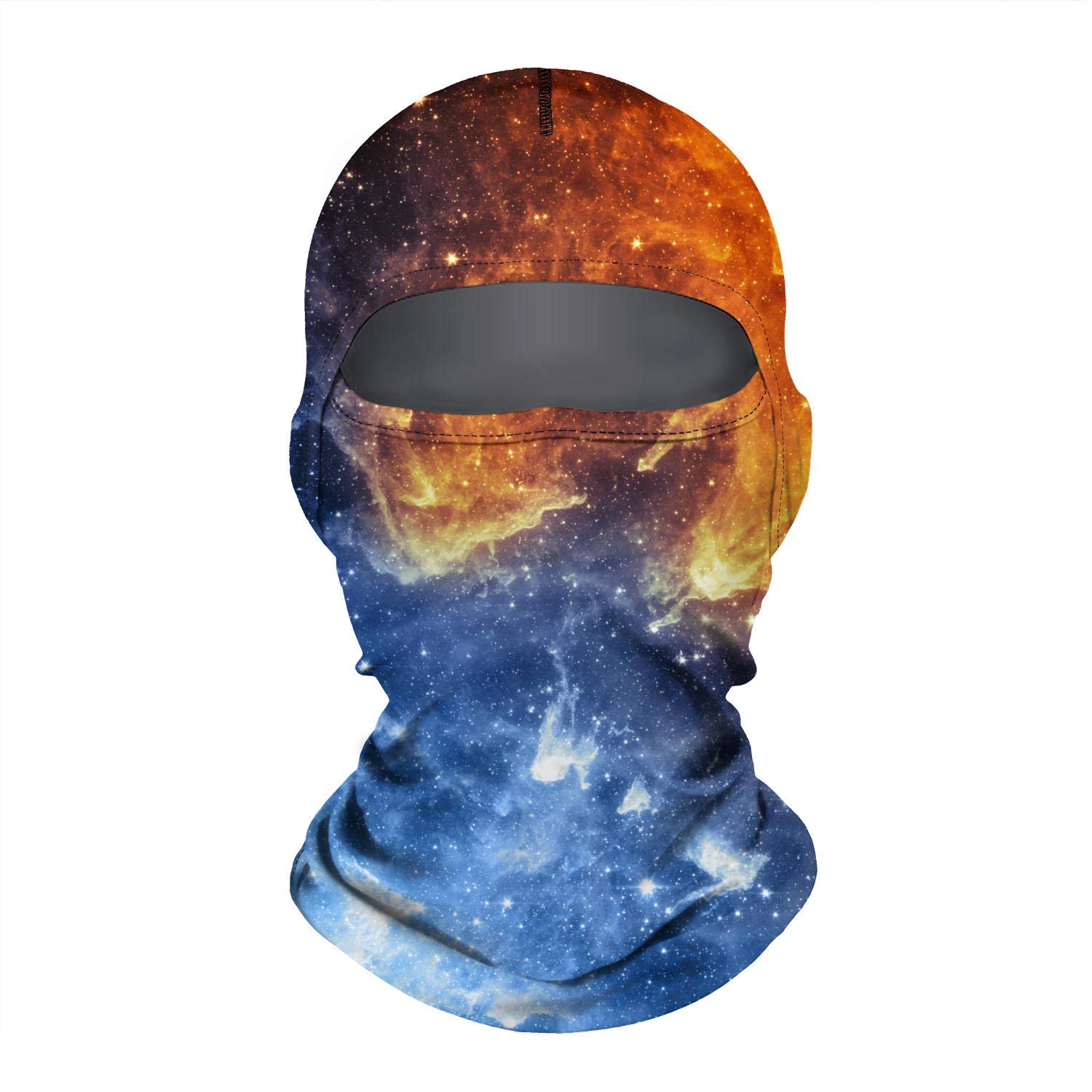 Wind-Resistant Galaxy Universe Nebula Space Ski Mask Balaclava - Printed Face Cover for Men & Women - Perfect for Skiing, Snowboarding & Outdoor Winter Sports
