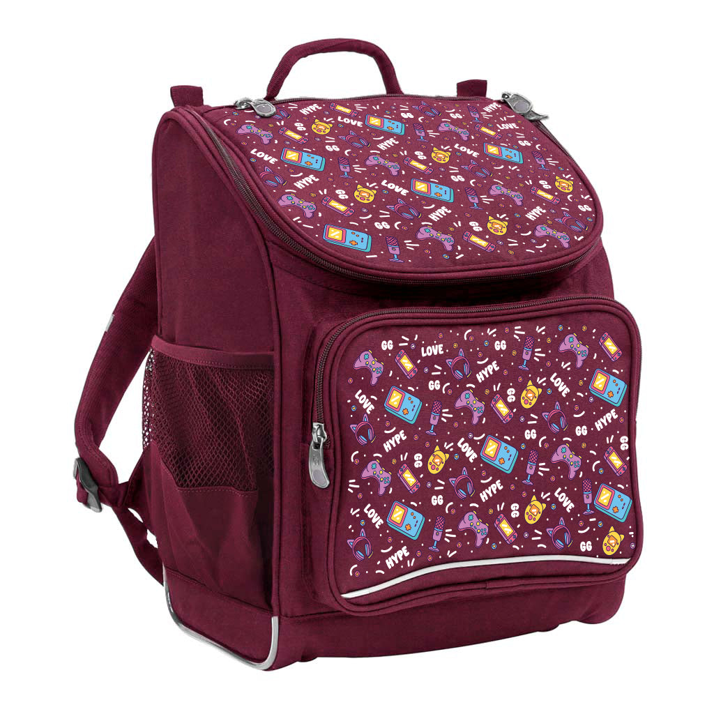 Pixel Chick Mighty Junior Backpack - Durable School Backpack for Kids, Lightweight Laptop Backpack with USB Charging Port - Perfect for School, Travel & Daily Use