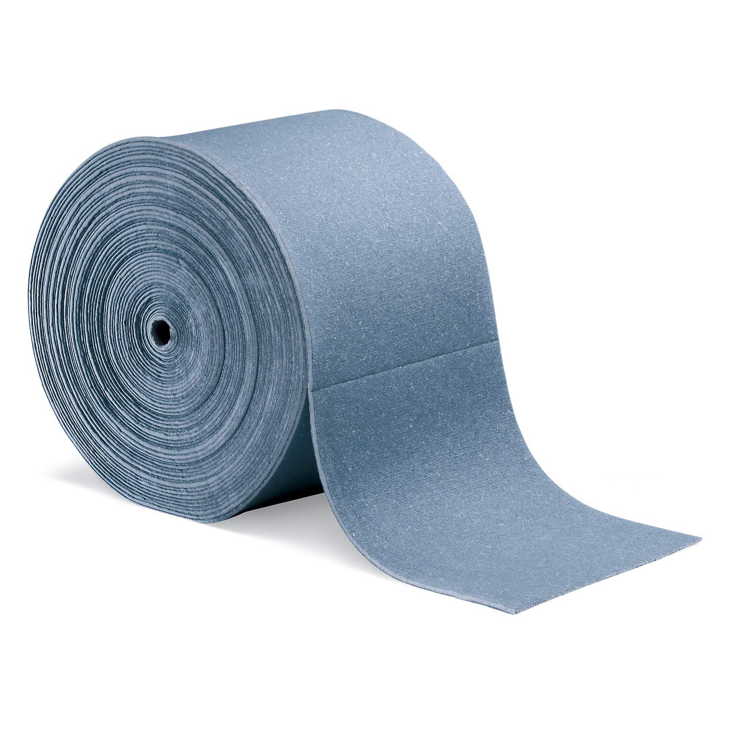 PIG Blue Super Absorbent Mat Roll - 150' Heavyweight Oil Spill Absorbent Mat | 90% Recycled Fibers | 32 Gallon Capacity | PMB30124 - Ideal for Workshop, Garage & Industrial Spill Cleanup