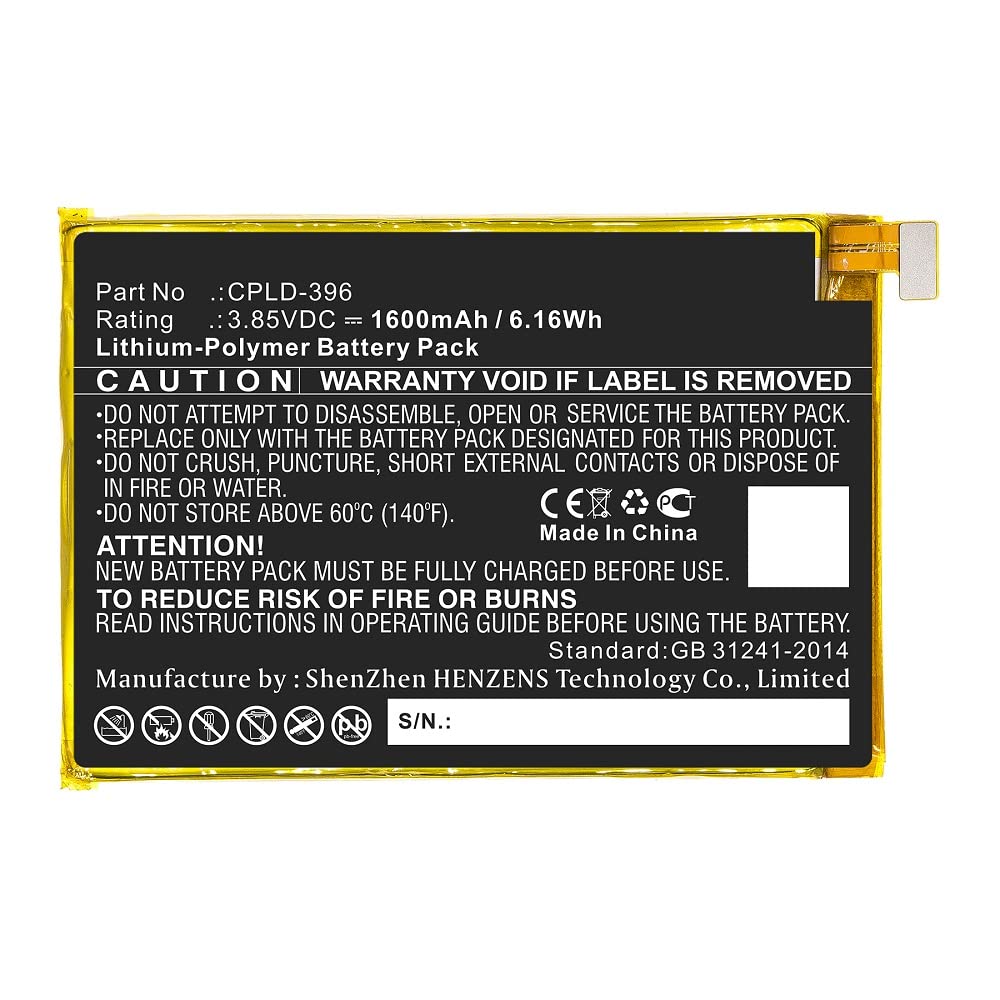 Synergy Digital Coolpad CPLD-396 Battery 1600mAh - Long Lasting Power for Daily Use