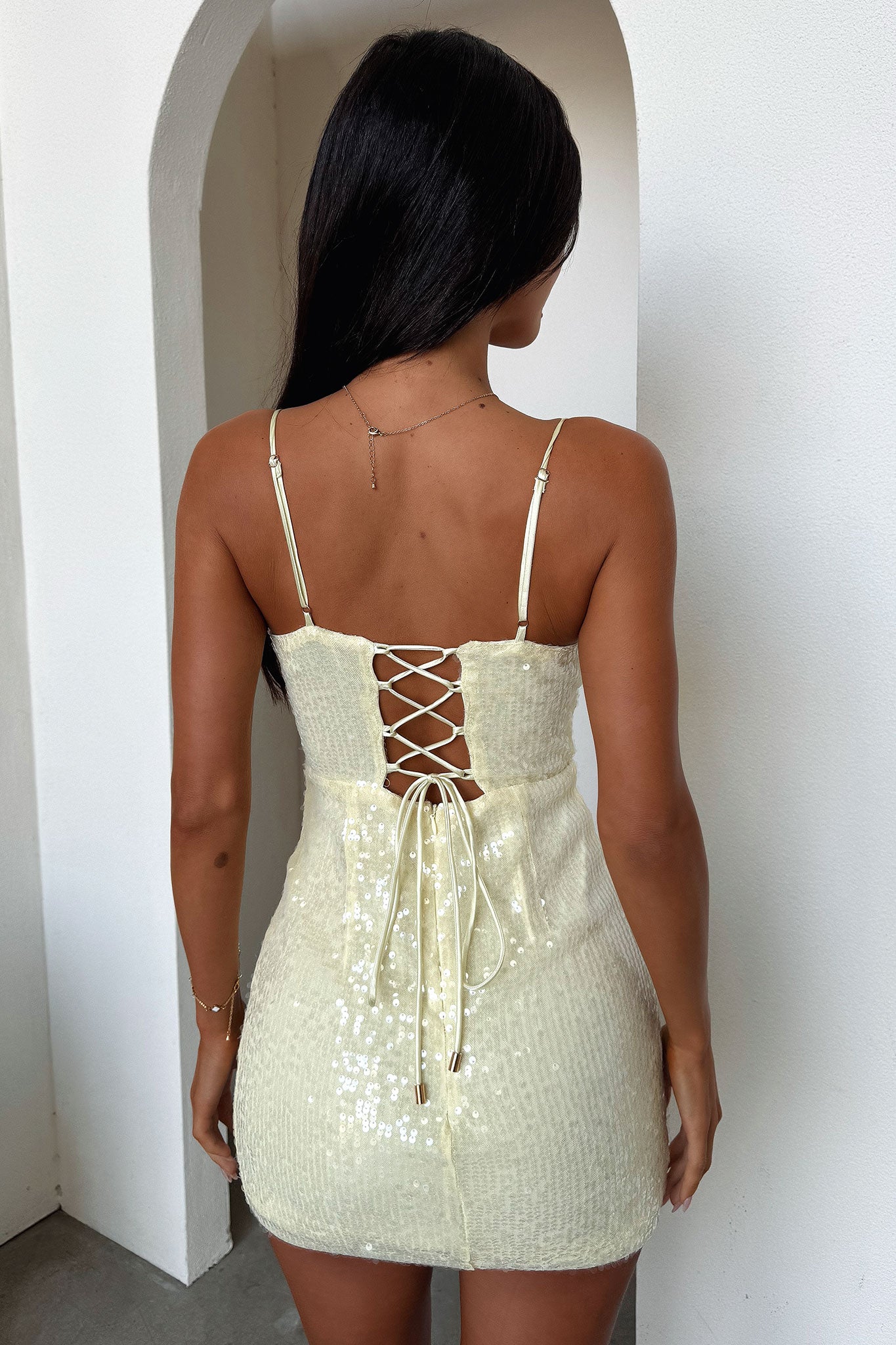 Grande Mini Dress in Yellow - Flowy Summer Dress for Women, Perfect for Beach, Party & Casual Outings