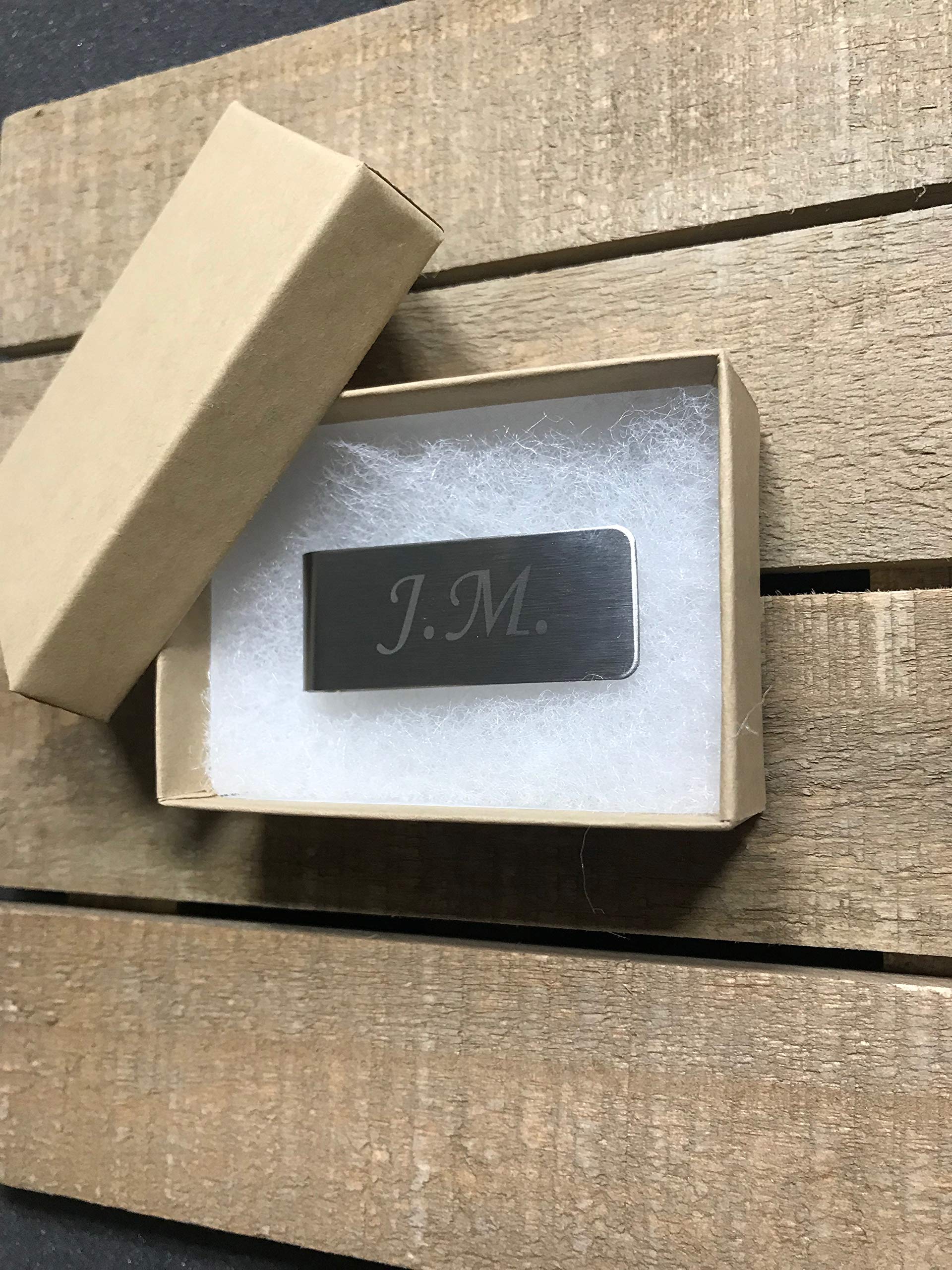 Personalized Engraved Money Clip with Custom Initials & Name - Perfect Gift for Men, Wallet Accessory for Everyday Use & Special Occasions