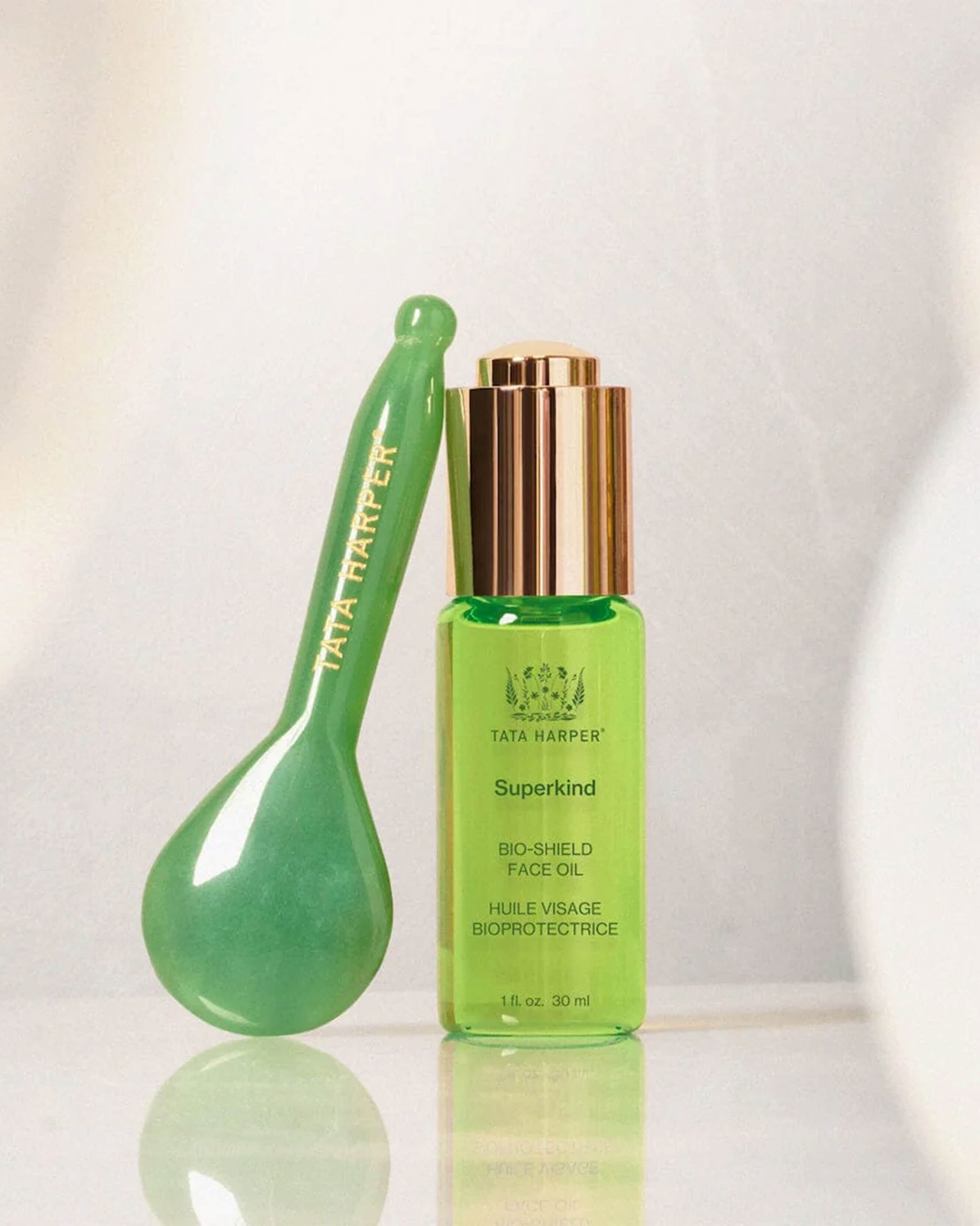 SUPERKIND Bio Shield Face Oil - Organic Anti-Aging Facial Oil with Vitamin E & Hyaluronic Acid | Hydrating & Nourishing for Dry, Sensitive Skin | Perfect for Night Routine & Daily Skincare Regimen
