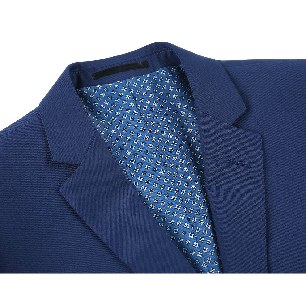 Alessandro Vitello by Renoir Royal Blue 2-Piece Slim Fit Single Breasted Notch Lapel Suit | Premium Men's Formal Wear for Weddings, Business Meetings & Special Occasions