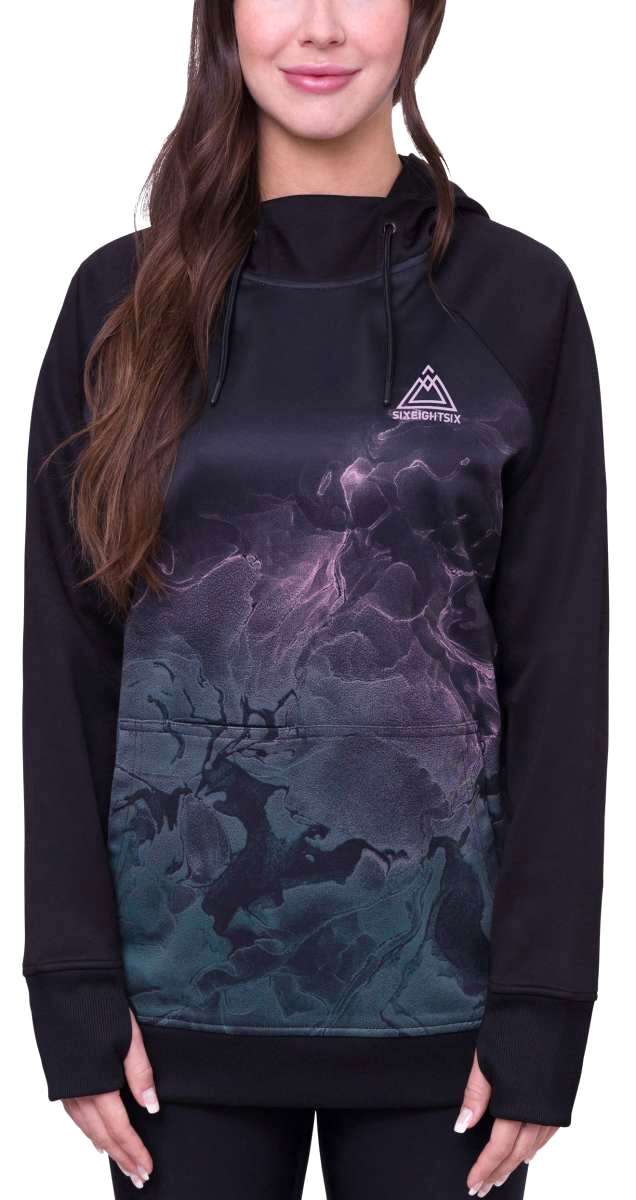 686 Women's Bonded Fleece Pullover Hoodie - Winter Warm Zip Up Fleece Jacket for Outdoor Activities & Casual Wear (2024)