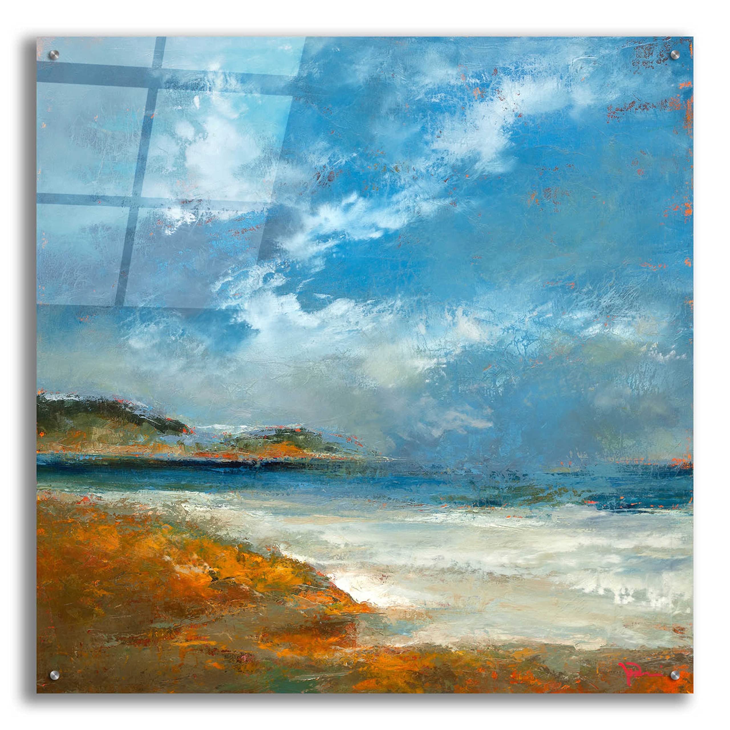 Epic Art 'Williams' by Patrick Dennis - 36x36 Inch Acrylic Glass Wall Painting - Modern Abstract Canvas Artwork for Living Room, Bedroom & Office Decor