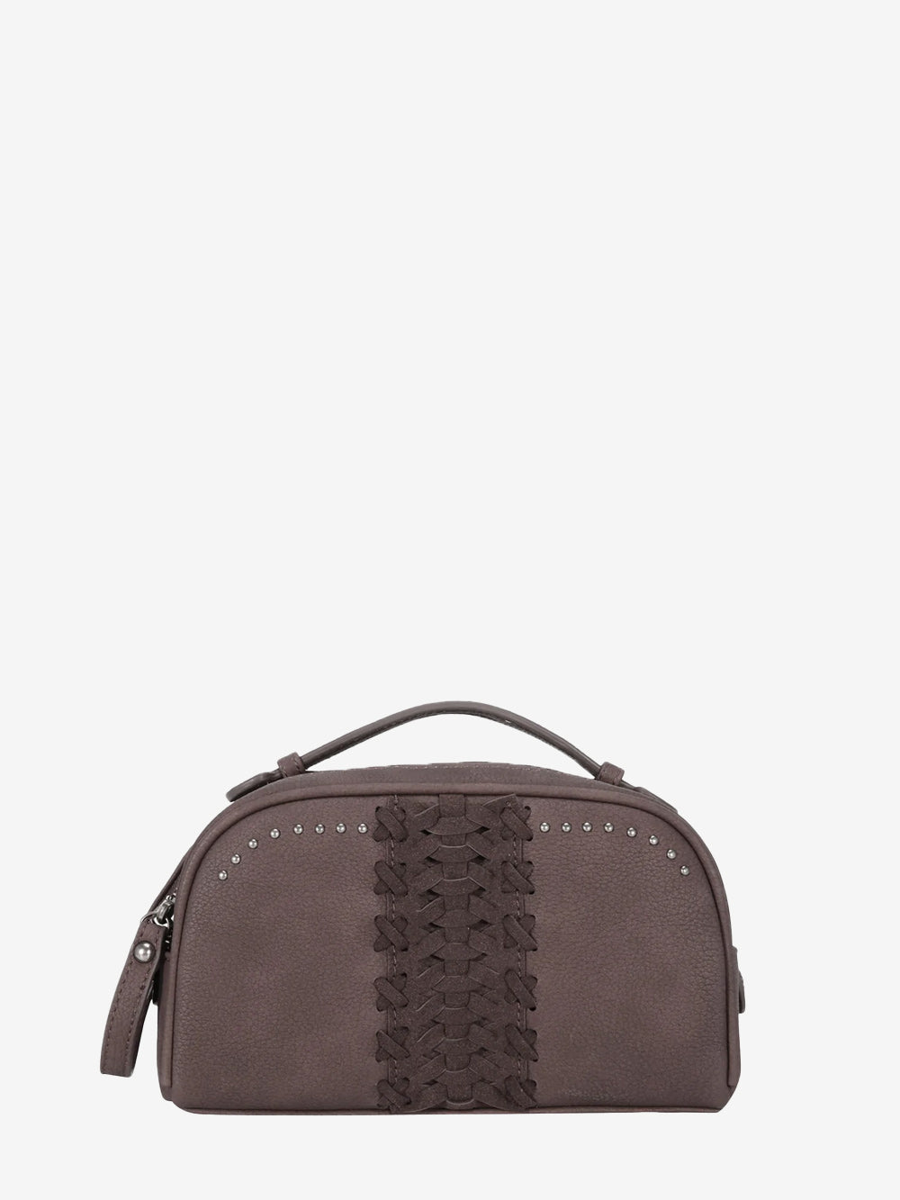 Trinity Ranch Leather Basketweave Travel Pouch - Premium Cowhide Organizer for Passport, Wallet & Essentials | Perfect for Business Trips & Vacation Accessories