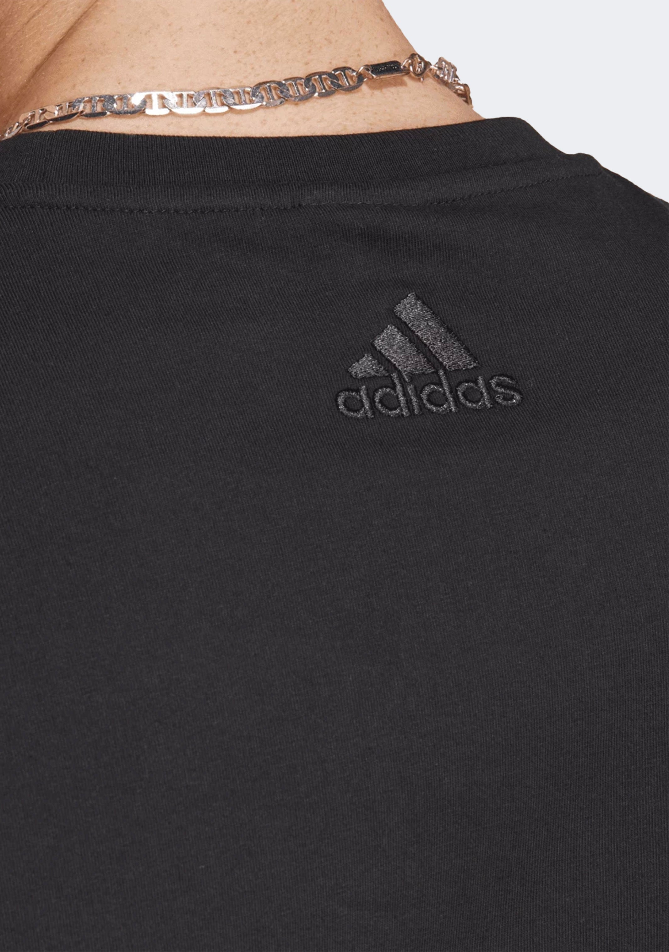 Adidas Men's Essentials Big Logo T-Shirt - Comfortable Cotton Jersey Tee for Casual Wear, Gym & Everyday Outfits