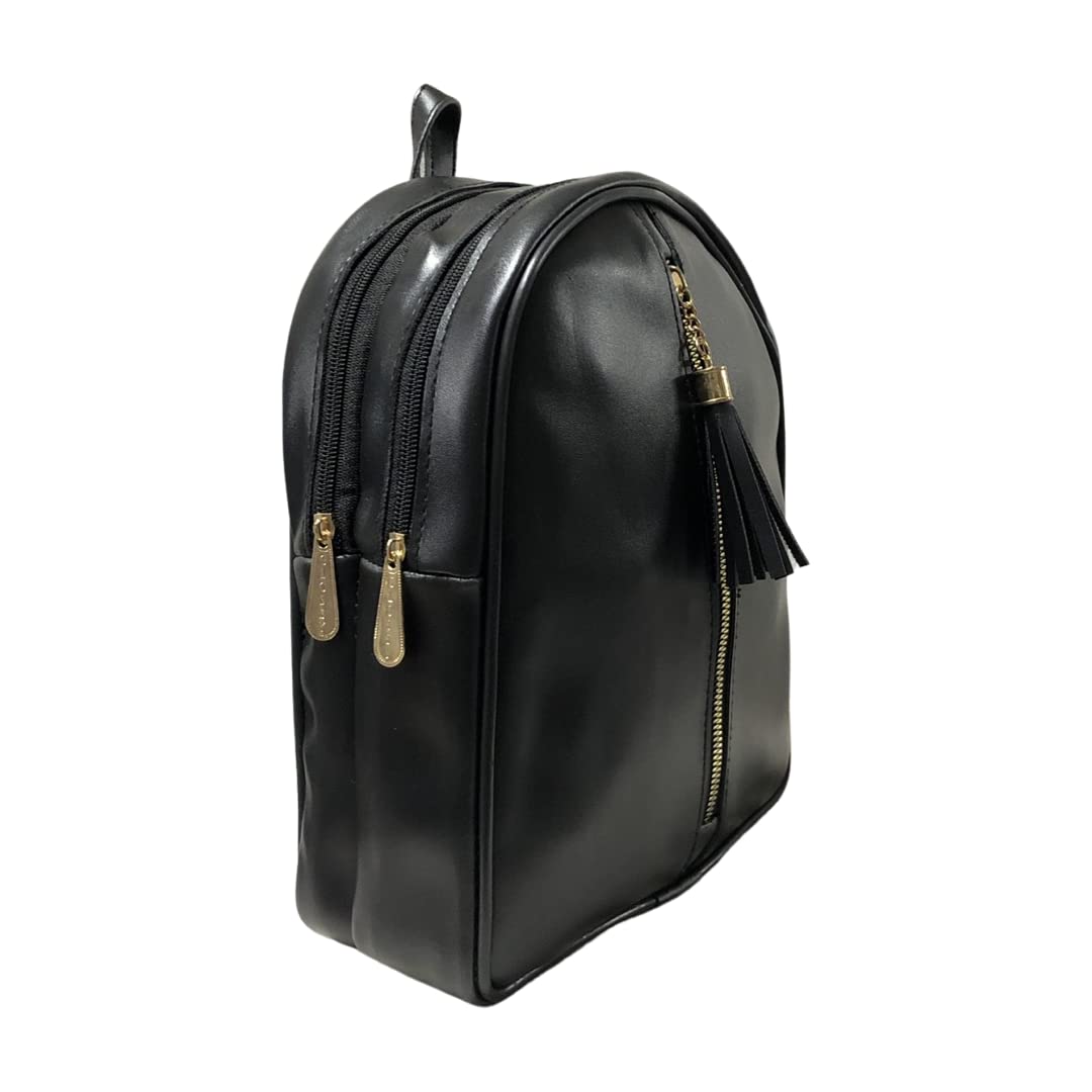 Stylish Women's Backpack with 3 Zippered Compartments - Waterproof School Bag for College, Travel & Daily Use
