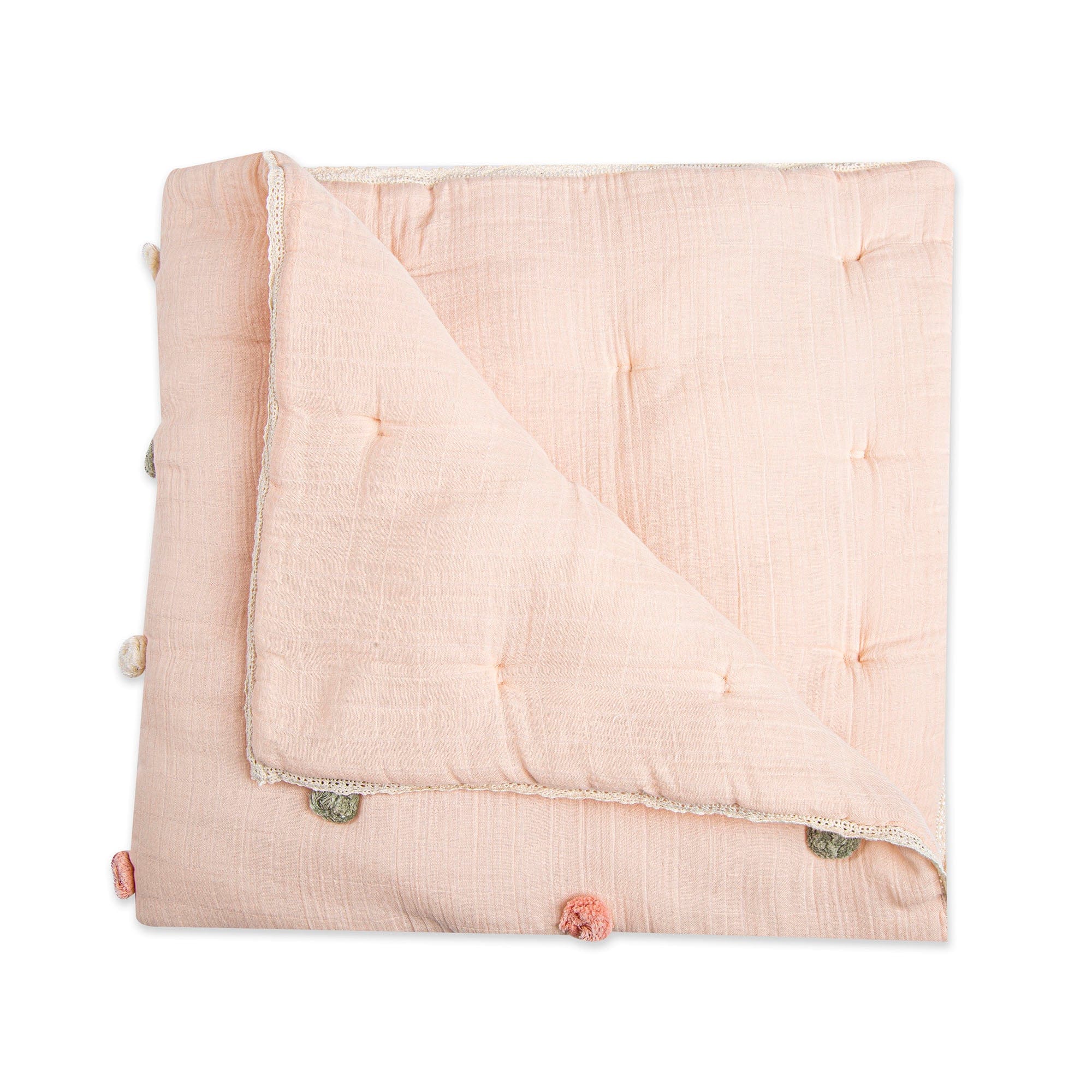 Soft & Cozy Crane Parker Pom Pom Blanket - Plush Throw for Couch, Bed, and Home Decor - Perfect for Gifts, Winter Warmth & Cozy Nights