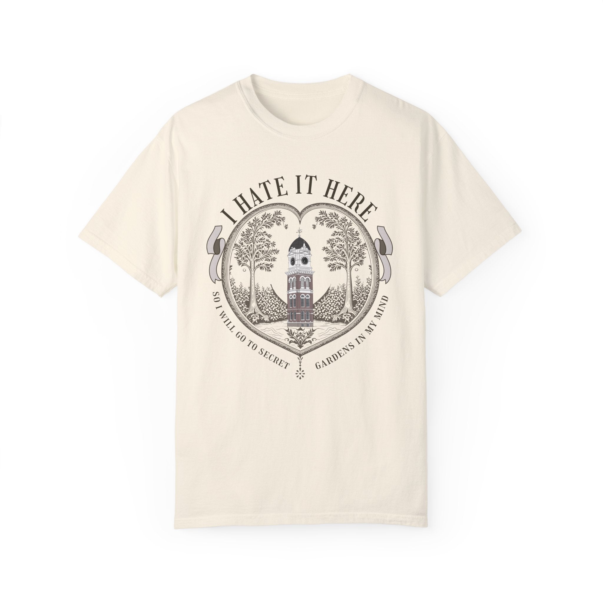 Funny I Hate It Here T-Shirt - Sarcastic Graphic Tee for Men & Women - Perfect for Casual Wear, Work From Home, and Relaxing Outfits