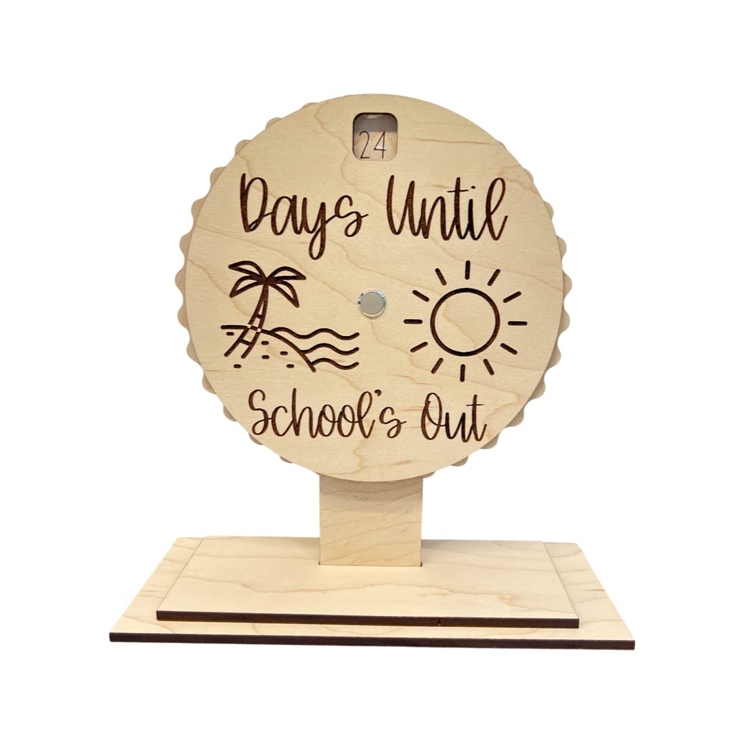 Desktop Countdown Spinners by Made By R And R - Fun School's Out Timer for Kids, Teachers & Office Workers - Perfect for Classroom, Homework & Productivity Tracking