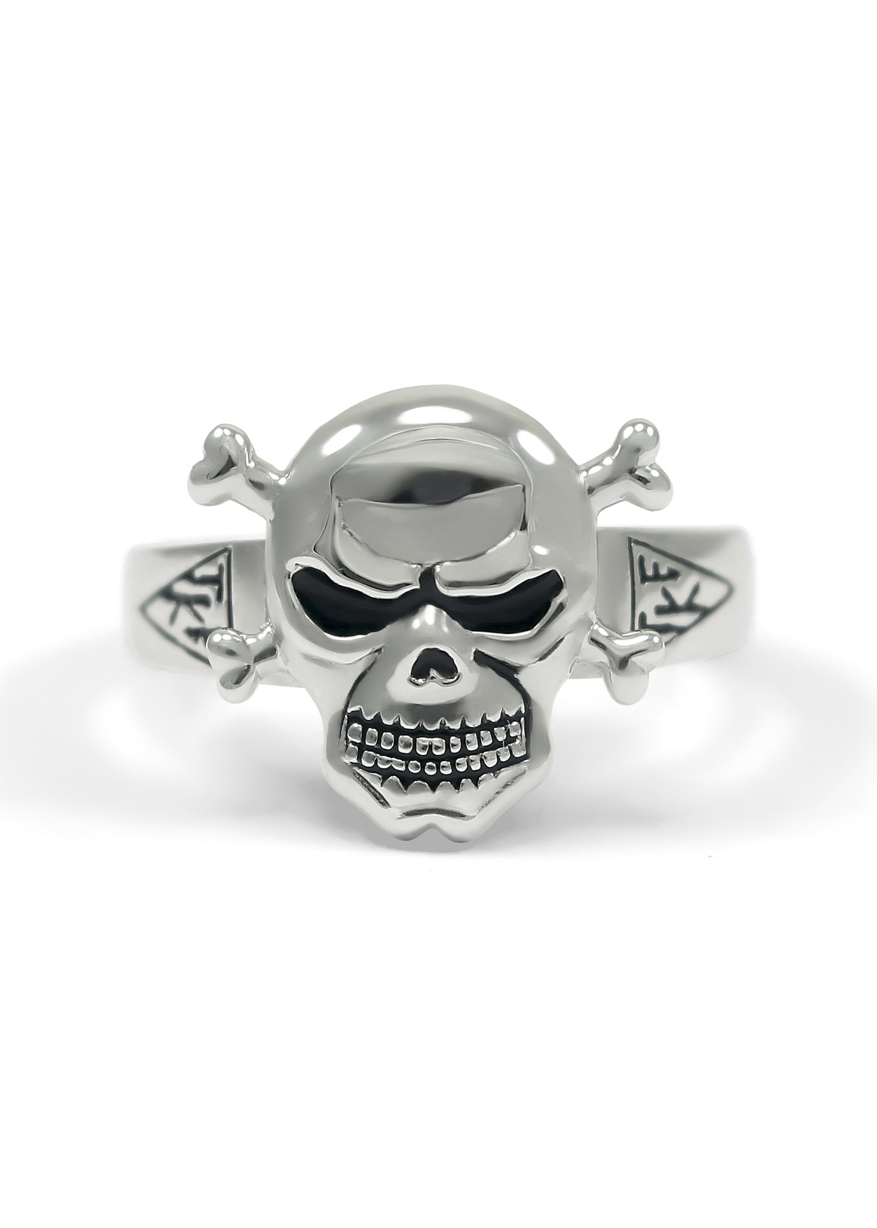 Tau Kappa Epsilon Sterling Silver Skull Ring with TKE House Plates - Greek Fraternity Jewelry for Men, Brotherhood Gifts, College Frat Accessories | Perfect for TKE Initiation, Graduation & Alumni Events