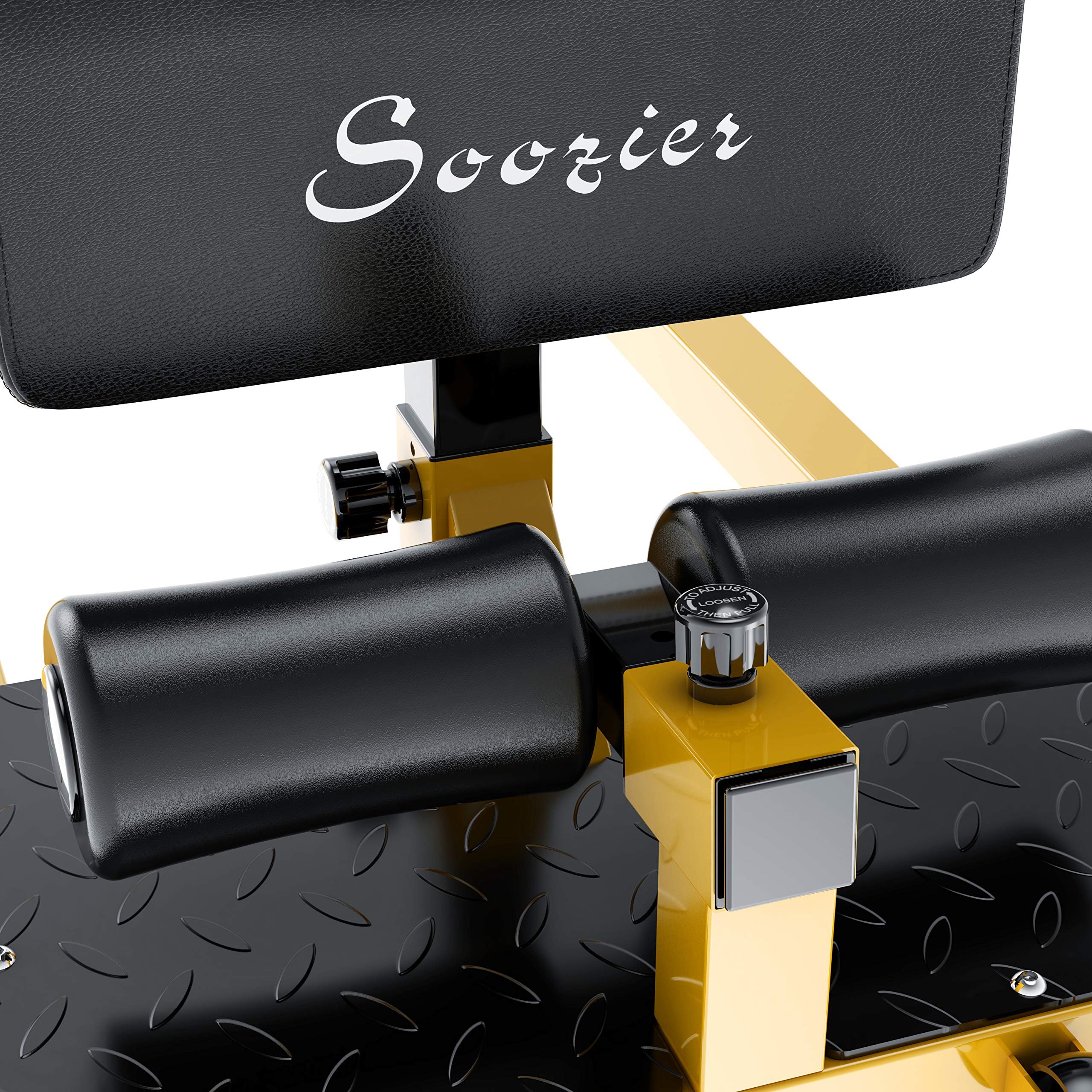 Soozier 3-in-1 Padded Push Up Bar, Sit Up Bench & Sissy Squat Machine - Home Gym Equipment for Full Body Workout | Perfect for Strength Training, Core Exercises & Leg Workouts at Home