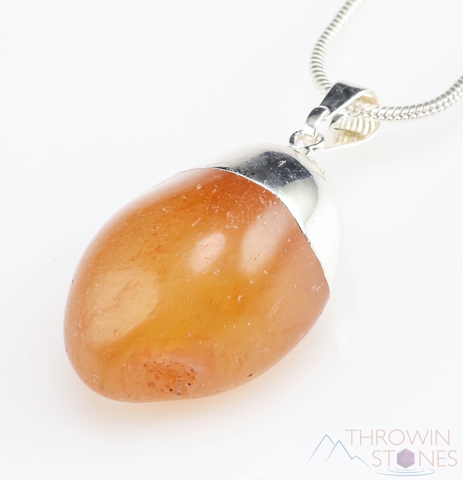 Natural Carnelian Crystal Pendant Necklace - Handmade Healing Stone Jewelry for Women, Tumbled Gemstone Gift for Energy & Protection - Perfect for Meditation, Yoga & Spiritual Healing