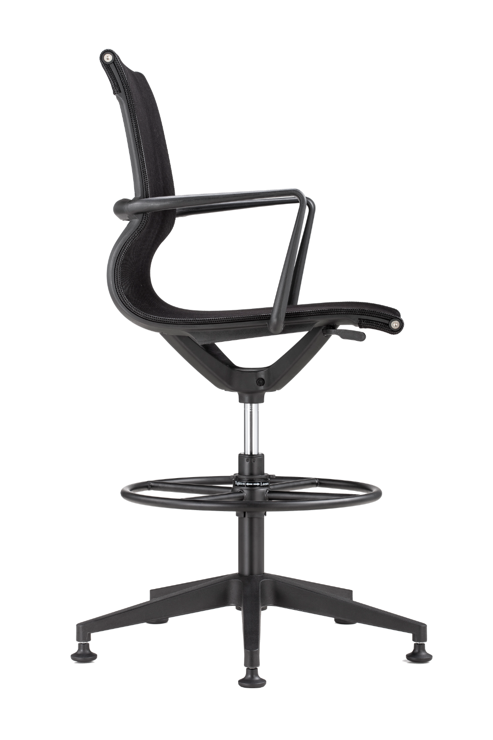 Eurotech Kinetic Stool - Black Frame Designer Spider Mesh Chair (EH301B) | Ergonomic Active Sitting for Home & Office Workspaces