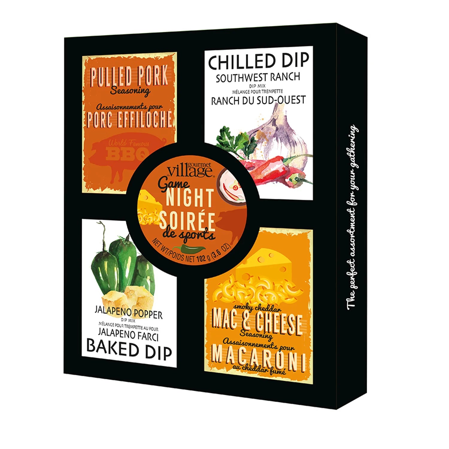 Gourmet Du Village Game Night Dip & Drink Mix Party Pack - Perfect for Parties, Gatherings & Family Game Nights